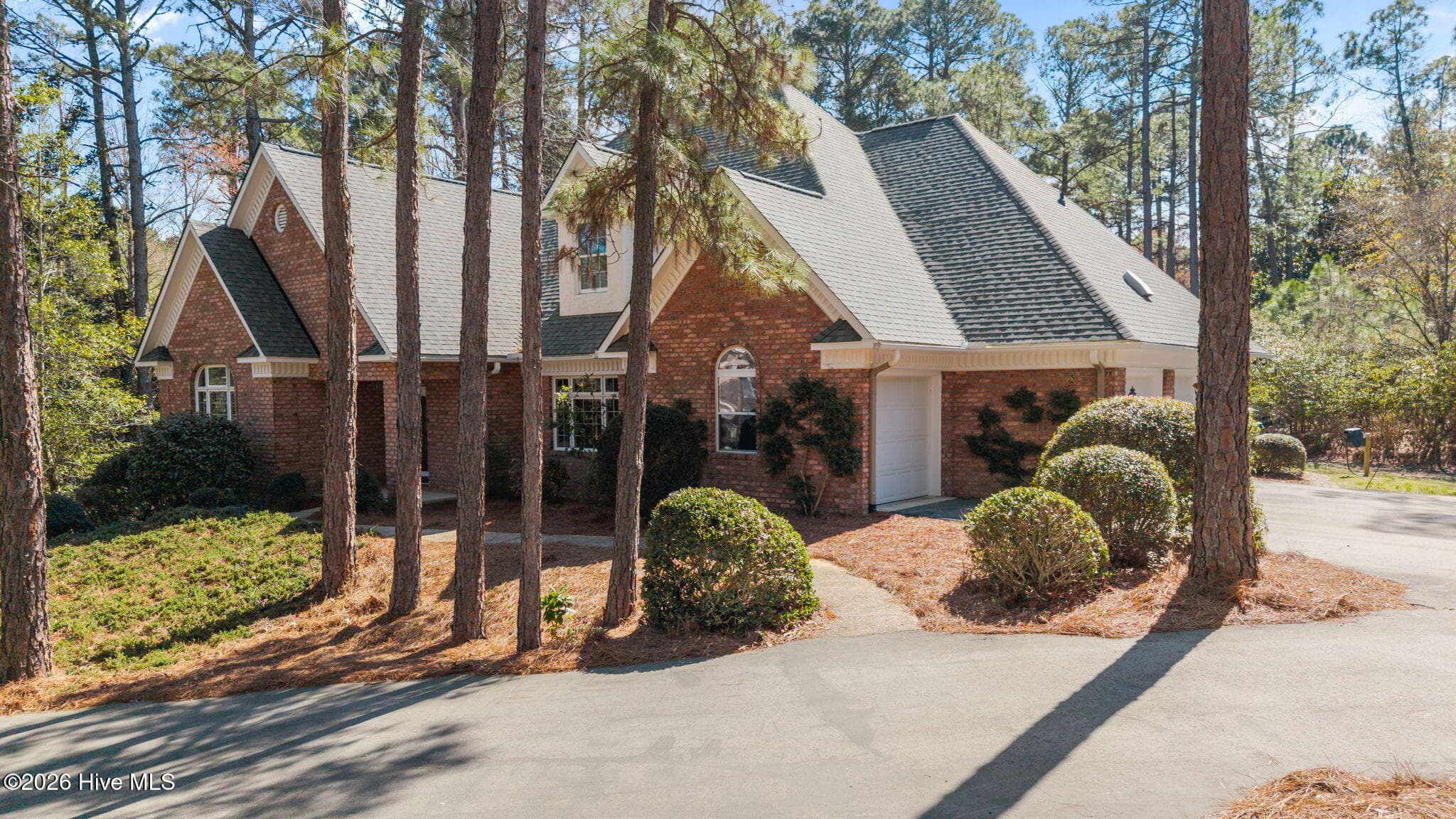 Drone view from the right front of the home - 22 Lochmere Drive, Pinehurst, NC 28374