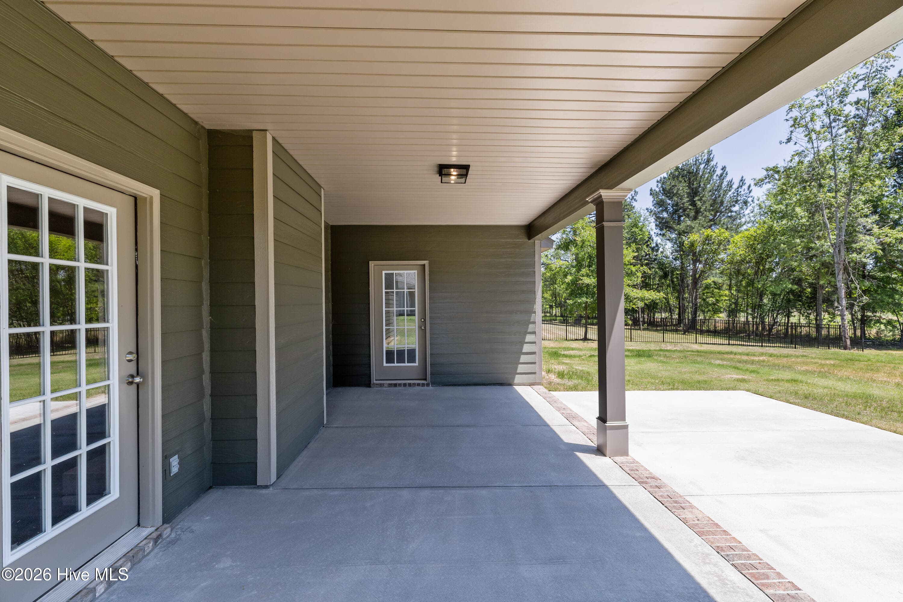 Covered back porch and patio - 1725 Bellingham Drive, Beech Island, SC 29842