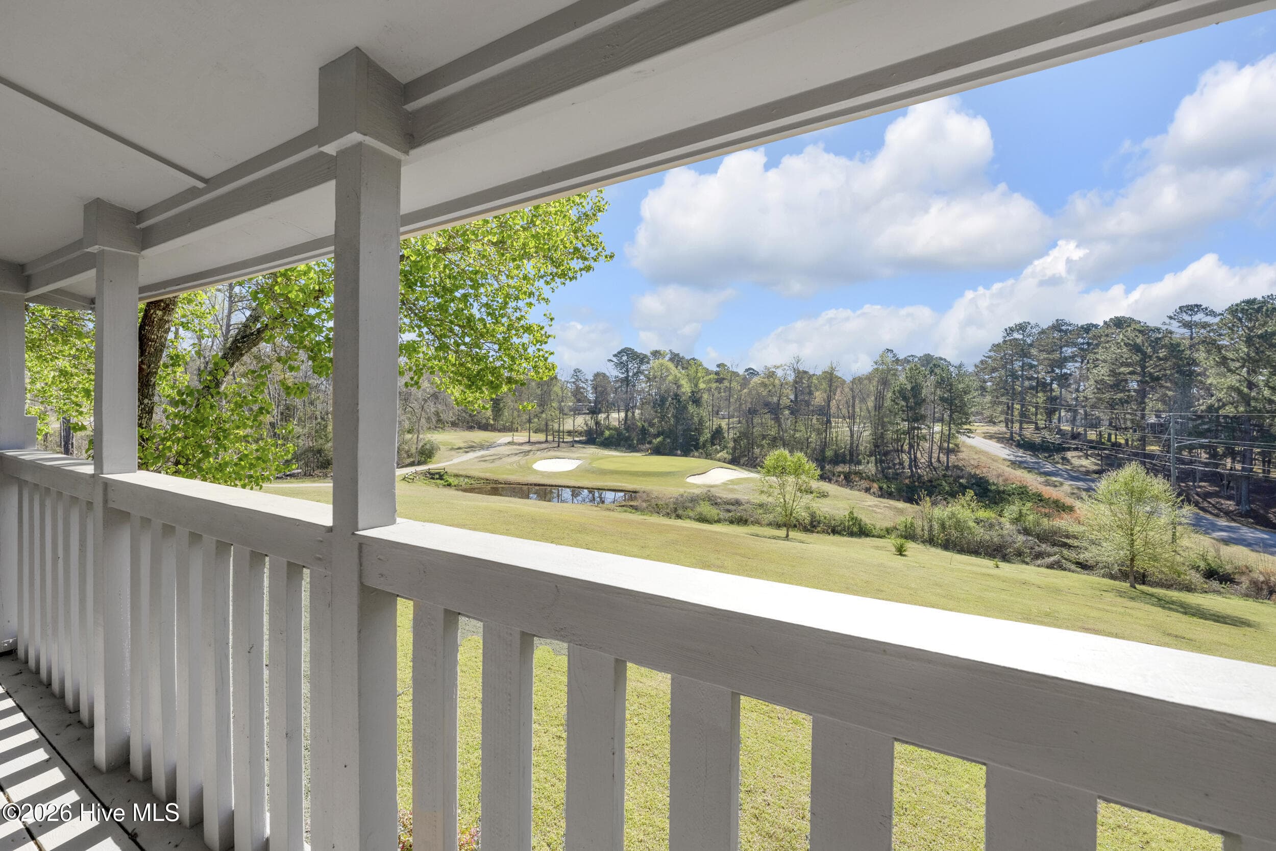 View to golf hole 17 and beyond to enjoy fall tree colors in November - 401 S Lake Drive, Thomson, GA 30824