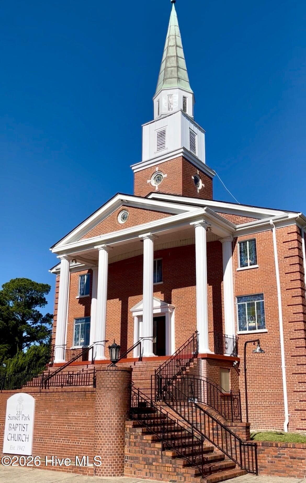 Huge church complex a couple of blocks from the house. The house was the parsonage starting in 1953. - 320 Northern Boulevard, Wilmington, NC 28401