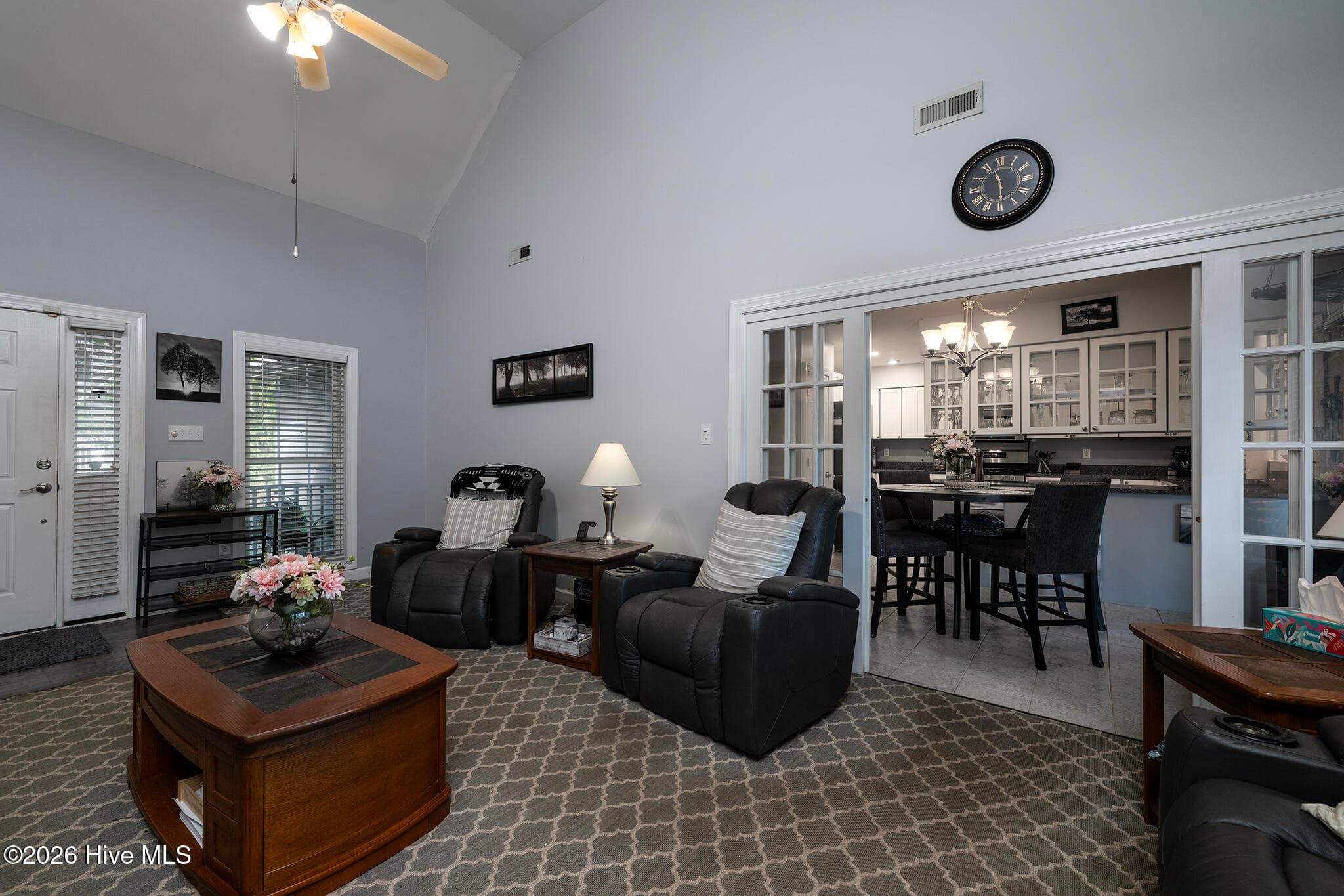 Living Room Leads to the Dining and Kitchen - 106 Windlass Way, Aurora, NC 27806