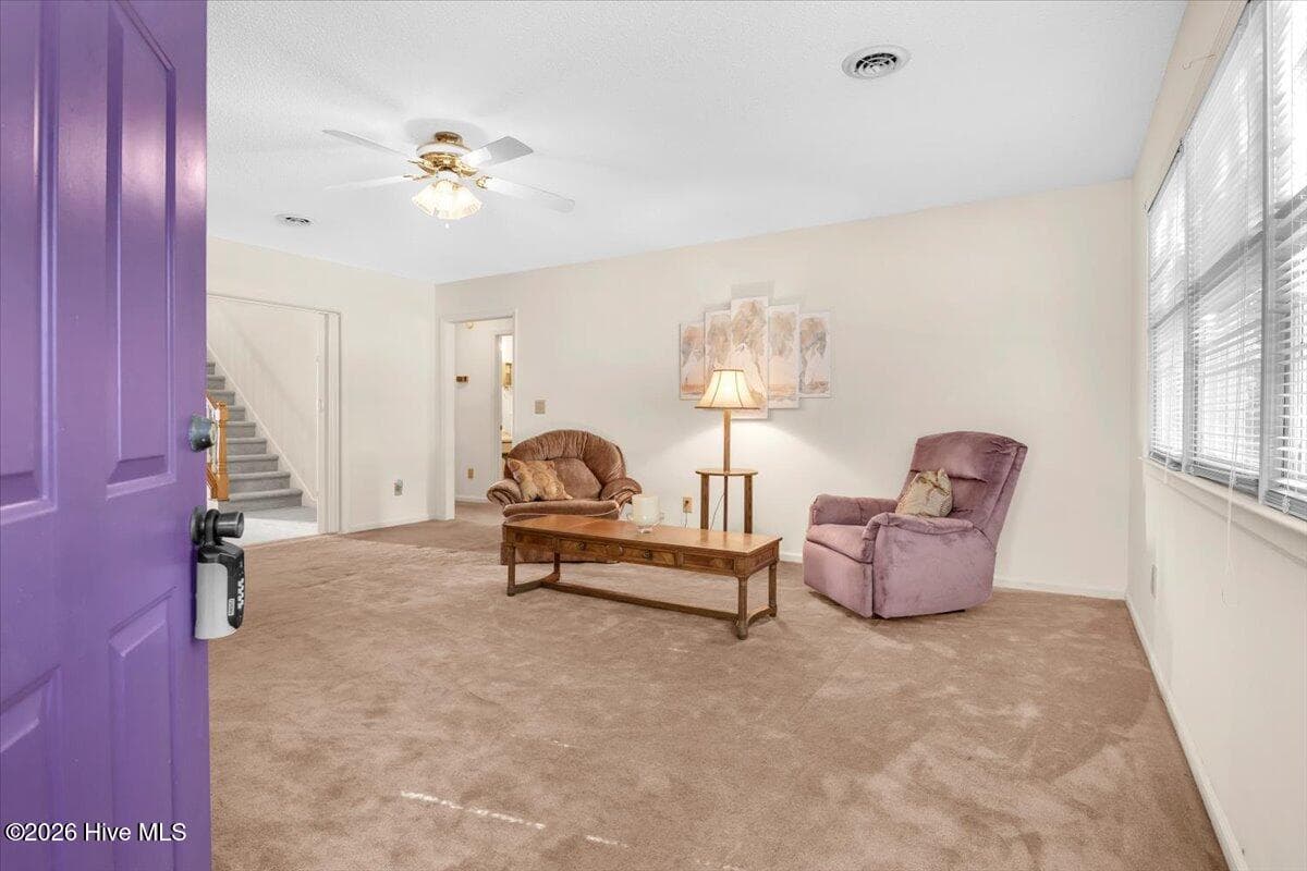 Front door entryway into living room - 109 NE 30th Street, Oak Island, NC 28465