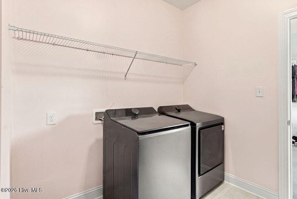 Laundry room is off of the Primary closet - 2019 Tarpon Trail, New Bern, NC 28562
