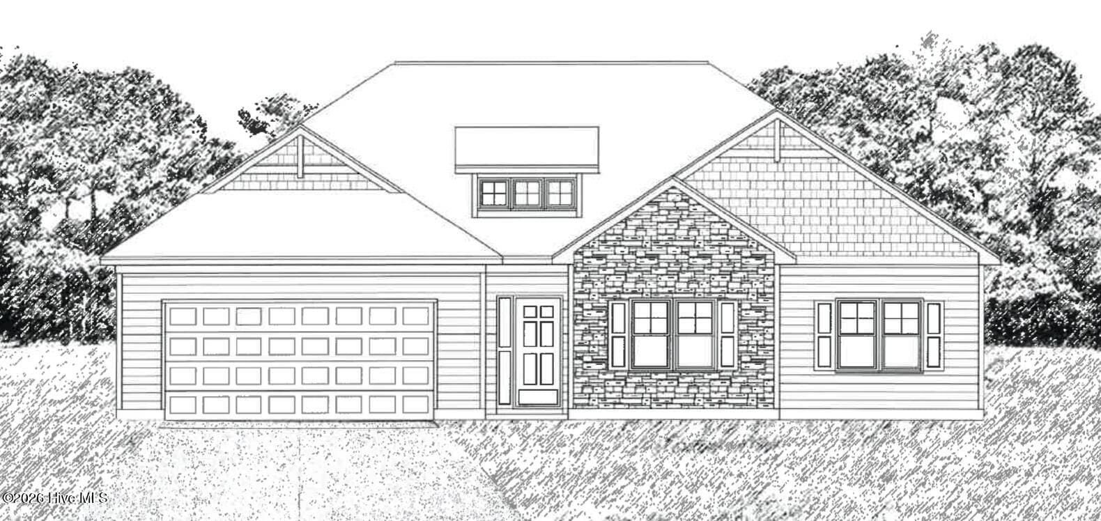 Rendering - 824 Hidden Bridge Drive, Jacksonville, NC 28546