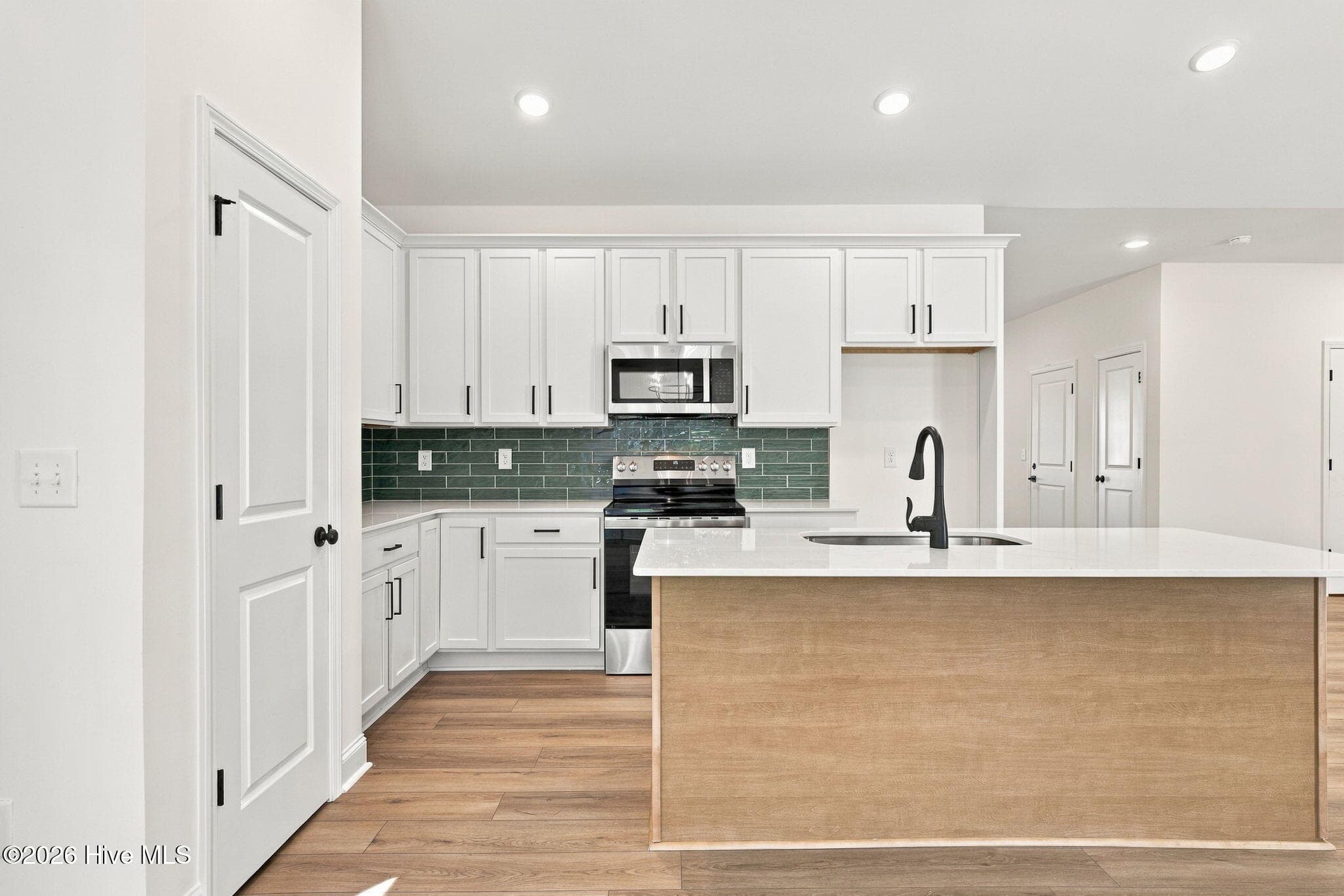 Pantry Closet Features Solid Wood Shelving- Load It Up! - 1224 Petite Terre Court, New Bern, NC 28560