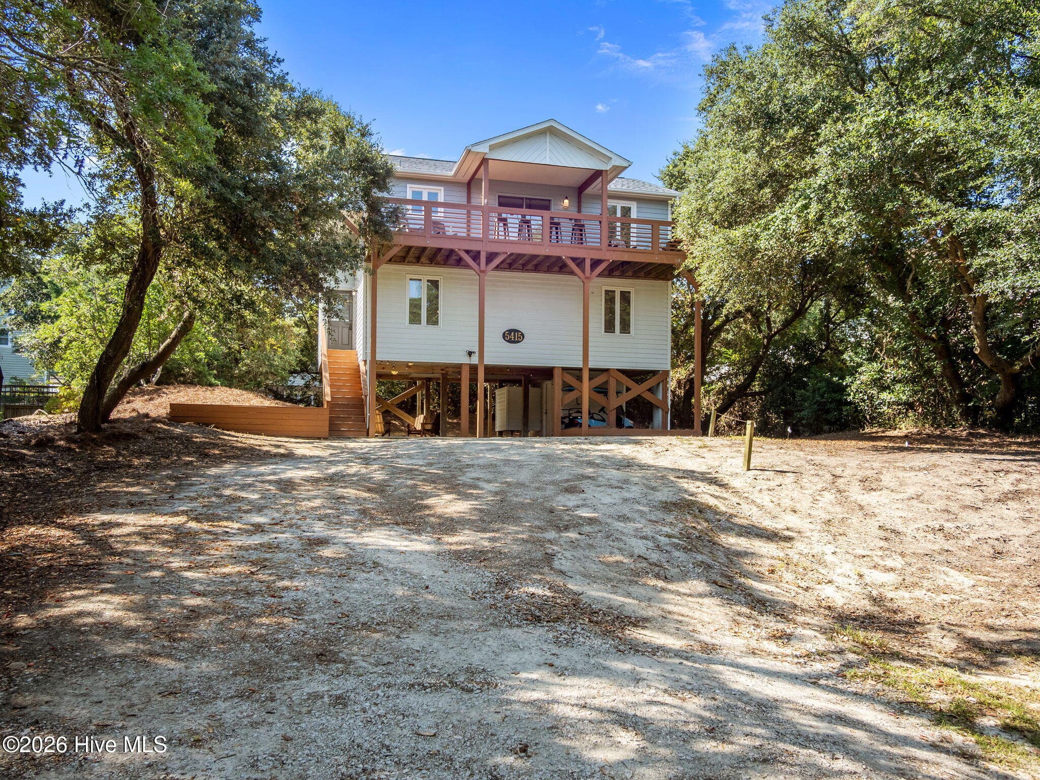 Curb Side Elevation - 5415 Cedar Tree Lane, Emerald Isle, NC 28594