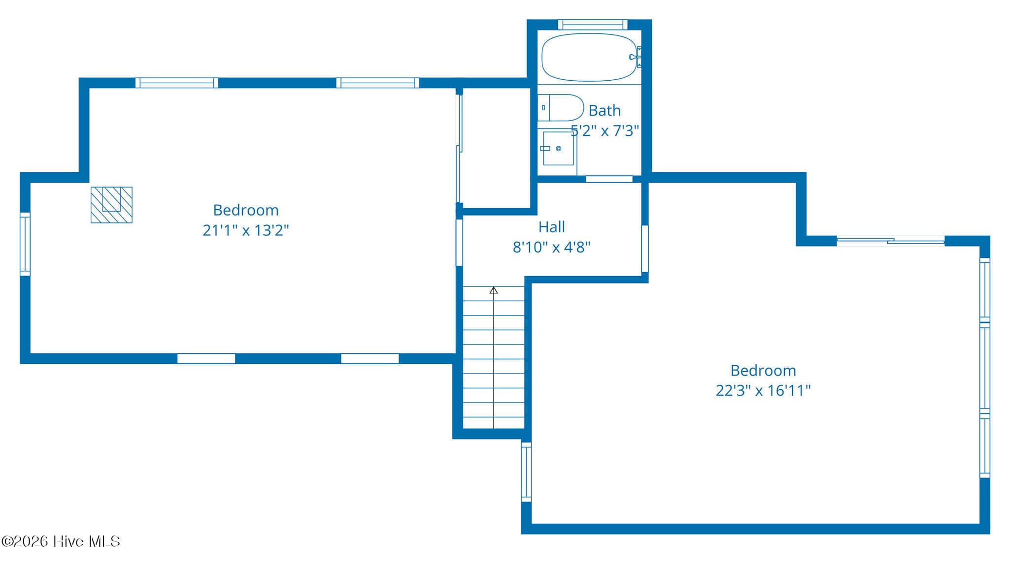 upstairs dimensions - 1902 Sherwood Drive, Greenville, NC 27858
