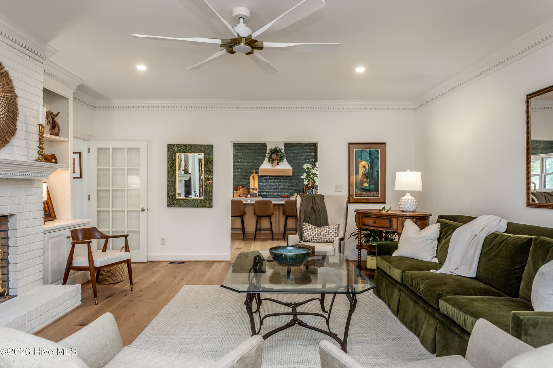 Very spacious family room perfect for entertaining with adjacent bar room, sunroom and kitchen. - 5050 Country Club Drive N, Wilson, NC 27896