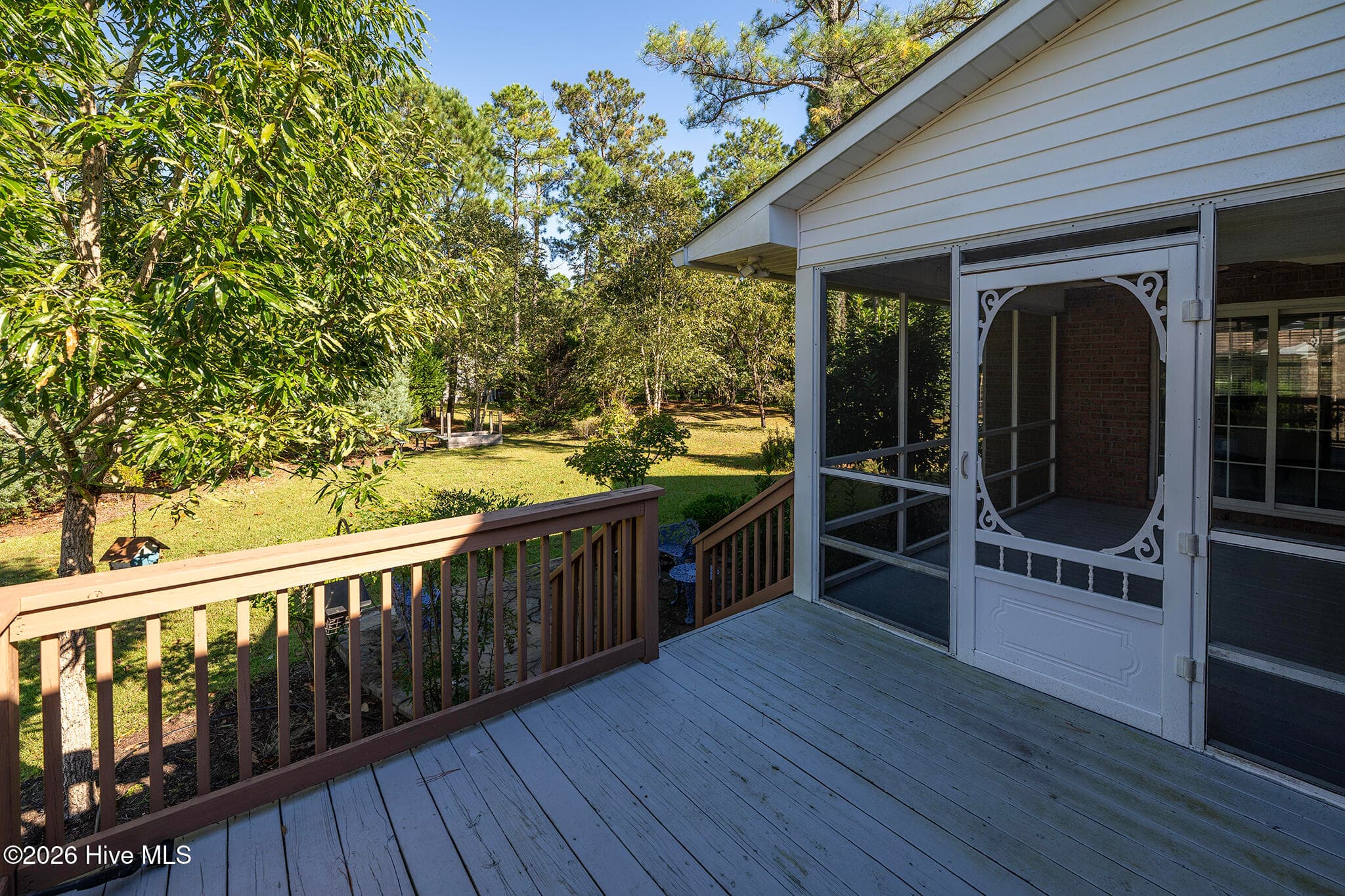 Outdoor Living with a Back Deck, Screened Porch and Back Patio - 5505 Blackbeard Lane, New Bern, NC 28560
