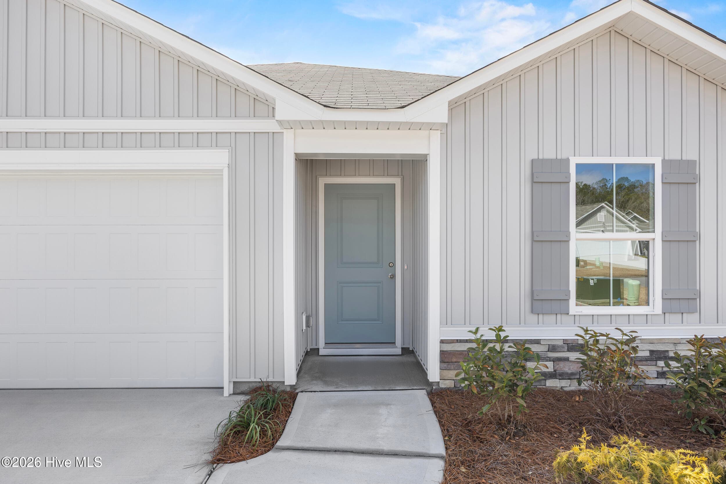 Home shown is a representation of the Highland floor plan with farmhouse elevation. - 4608 Swimming Lane 53, Shallotte, NC 28470, Shallotte