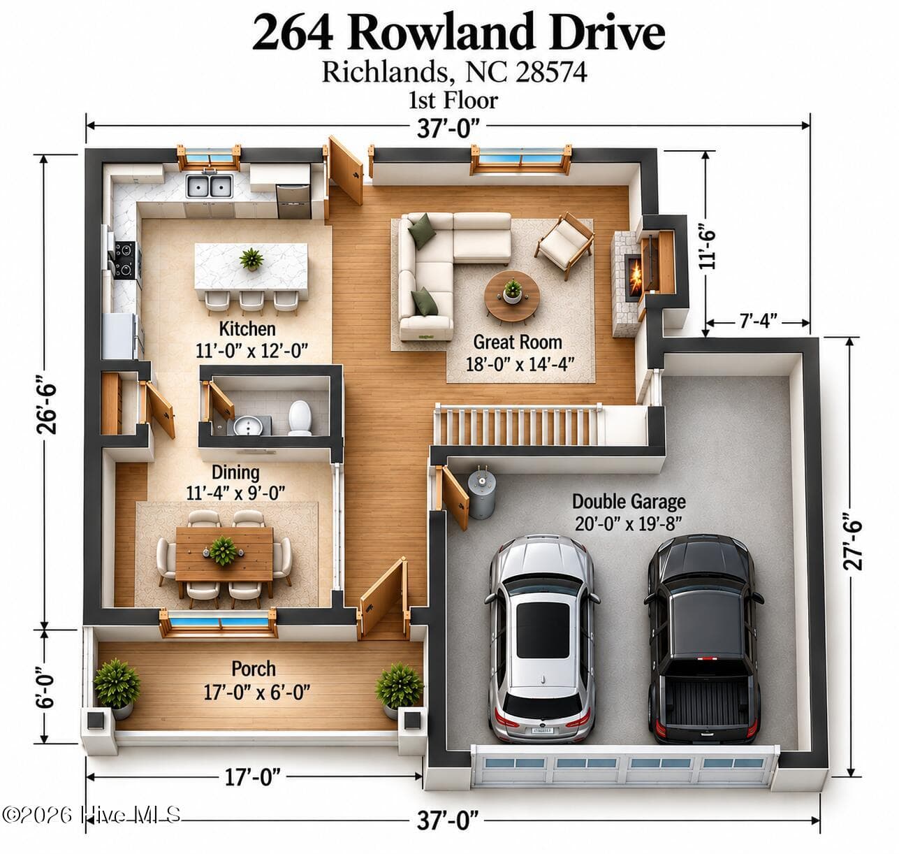 Single Family Residence at 264 Rowland Drive, Richlands, NC 28574, photo 49 of 51