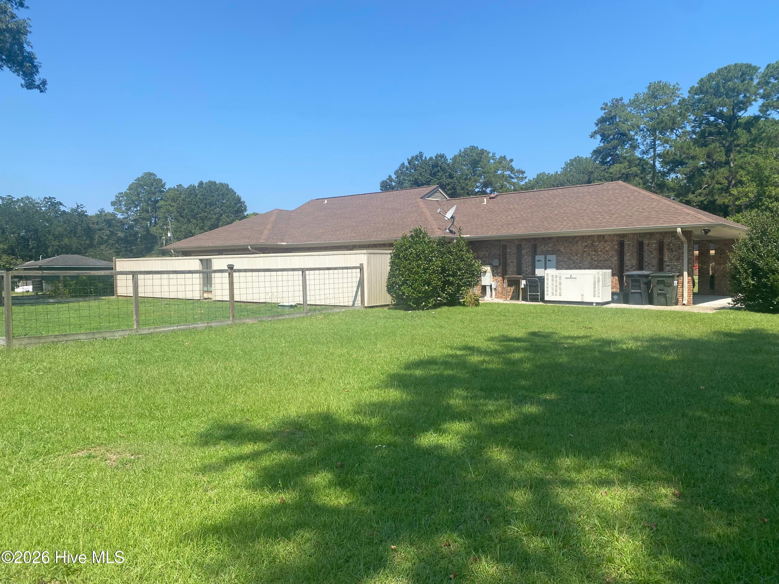 back yard of property - 616 E Murphy Street, Wallace, NC 28466