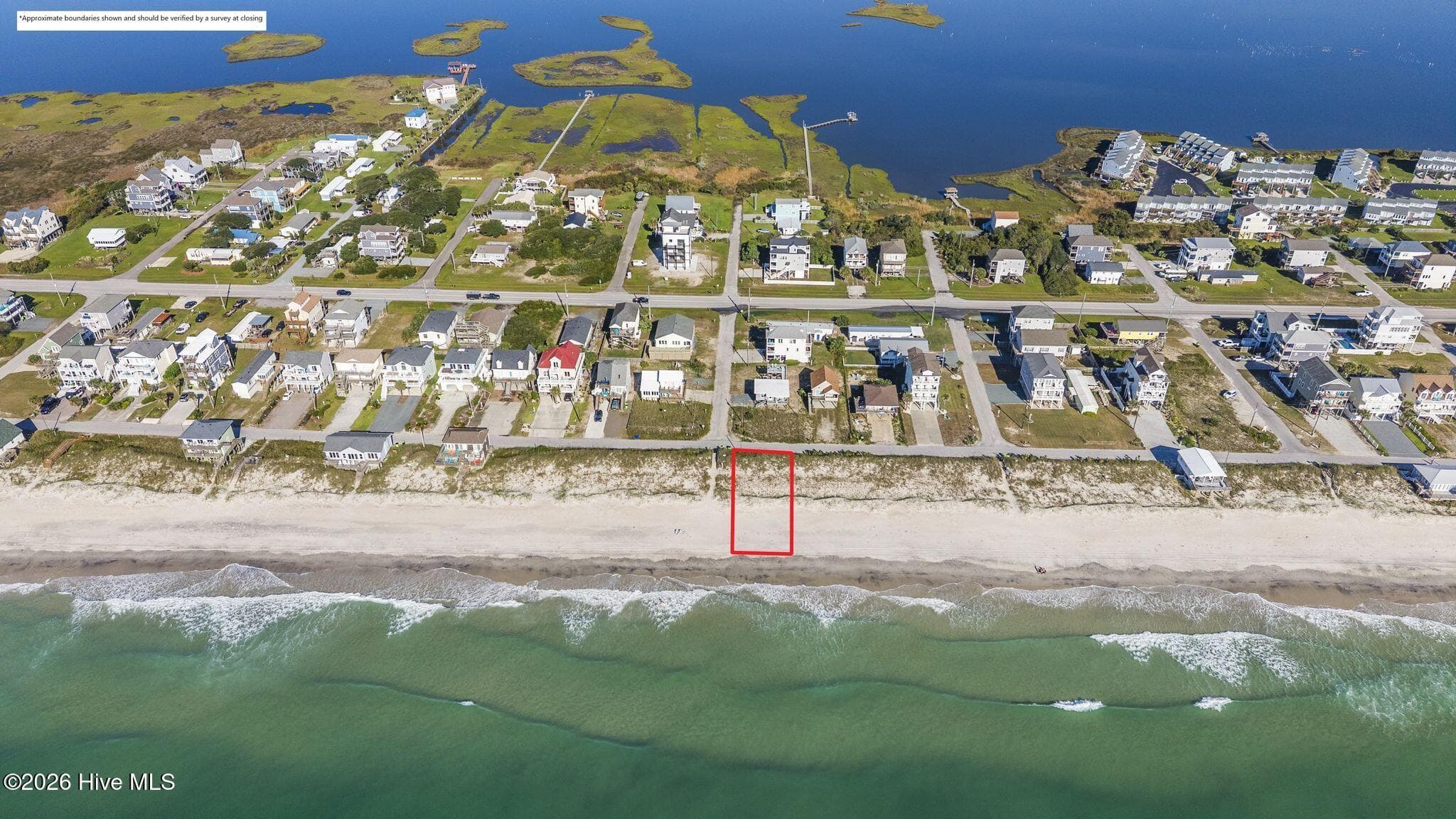 Lines shown are for illustration only and do not represent exact property boundaries. A survey should be obtained for verification. - 254 1 Topsail Road, North Topsail Beach, NC 28460