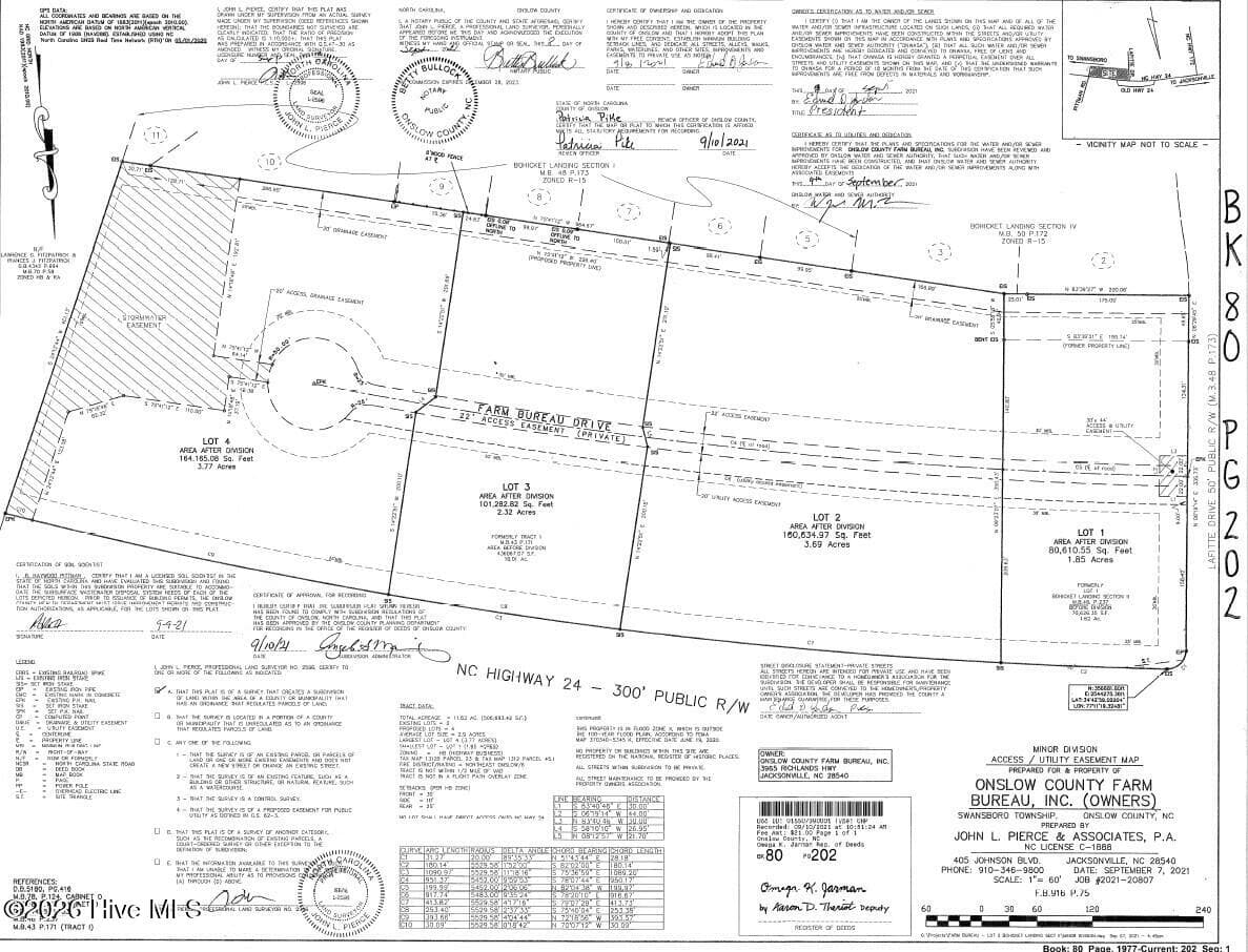 Unimproved Land at Lot 1 Farm Bureau Drive, Hubert, NC 28539, photo 3 of 3