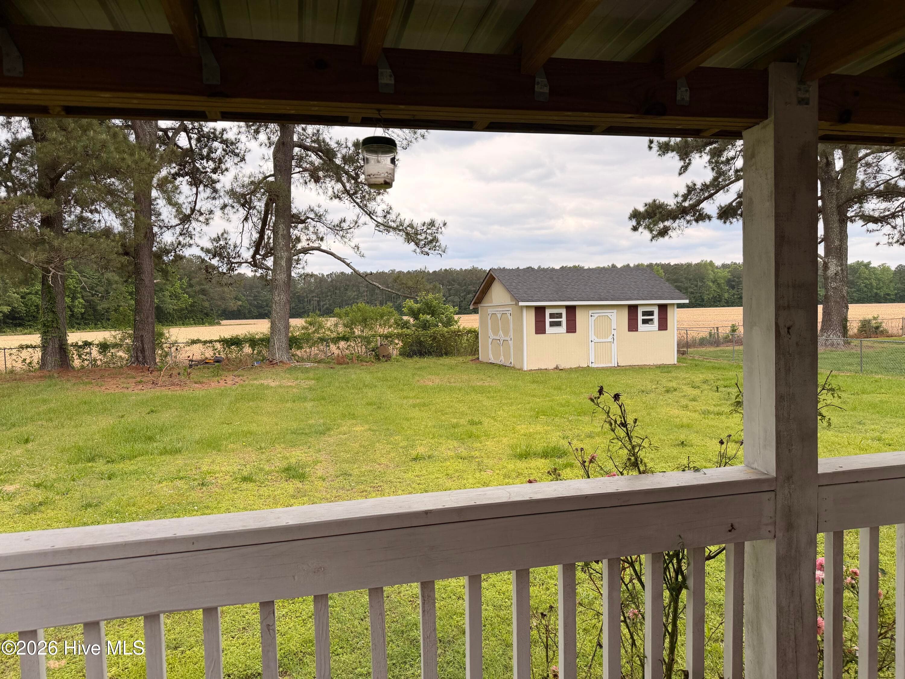 back porch view - 236 Brinkleyville Road, Ahoskie, NC 27910