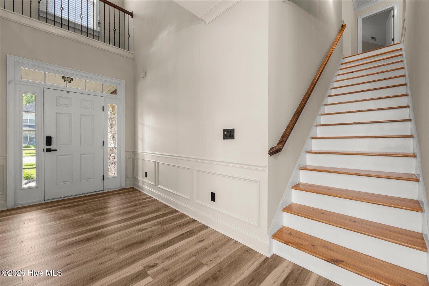 Stairs to second level - 8663 Crenshaw Drive, Grovetown, GA 30813