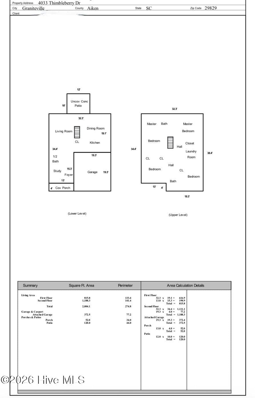 Single Family Residence at 4033 Thimbleberry Drive, Graniteville, SC 29829, photo 47 of 49