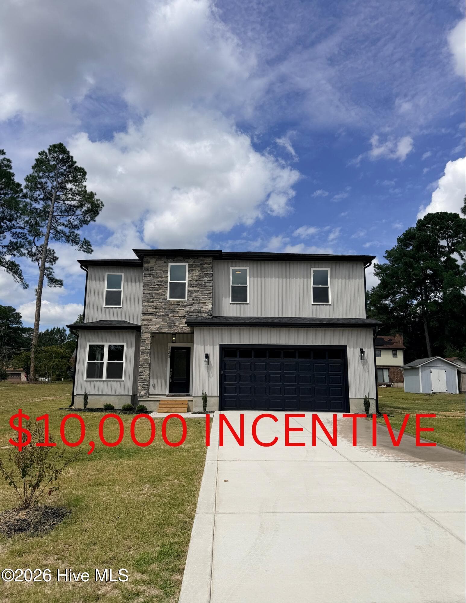 Front view - 223 Glenwood Trail, Goldsboro, NC 27534