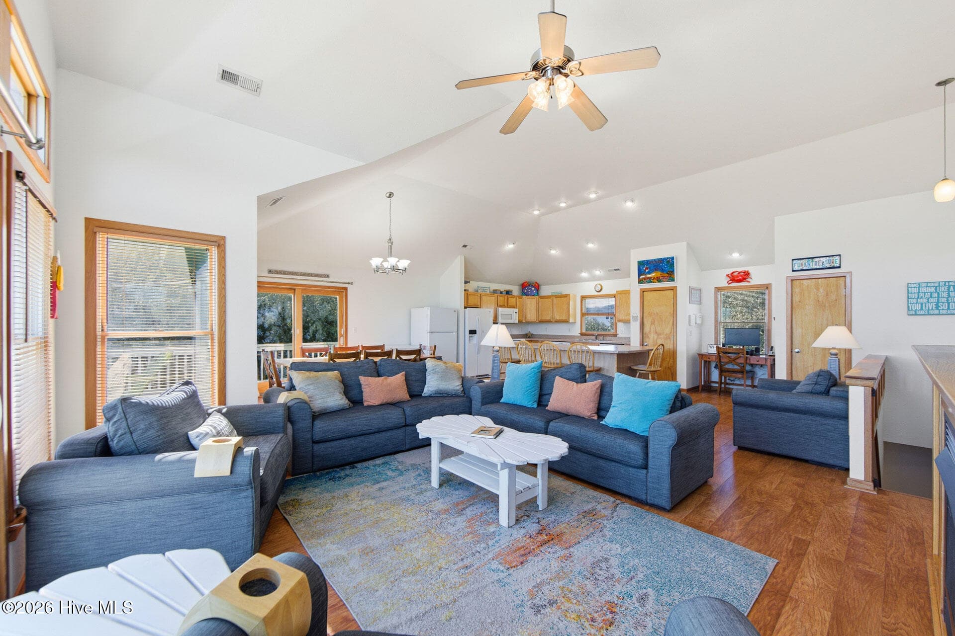 Living Room/Kitchen - 767 Gulfstream Court, Corolla, NC 27927