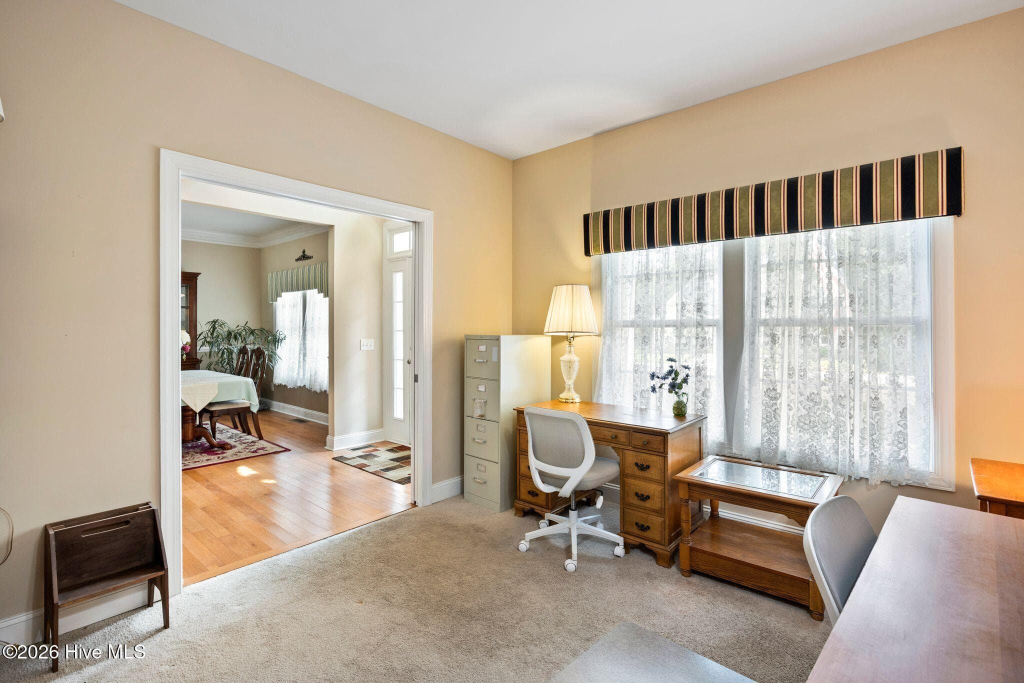Entrance to the office has a sliding door for privacy. - 1620 Golfers Ridge Drive SE, Bolivia, NC 28422