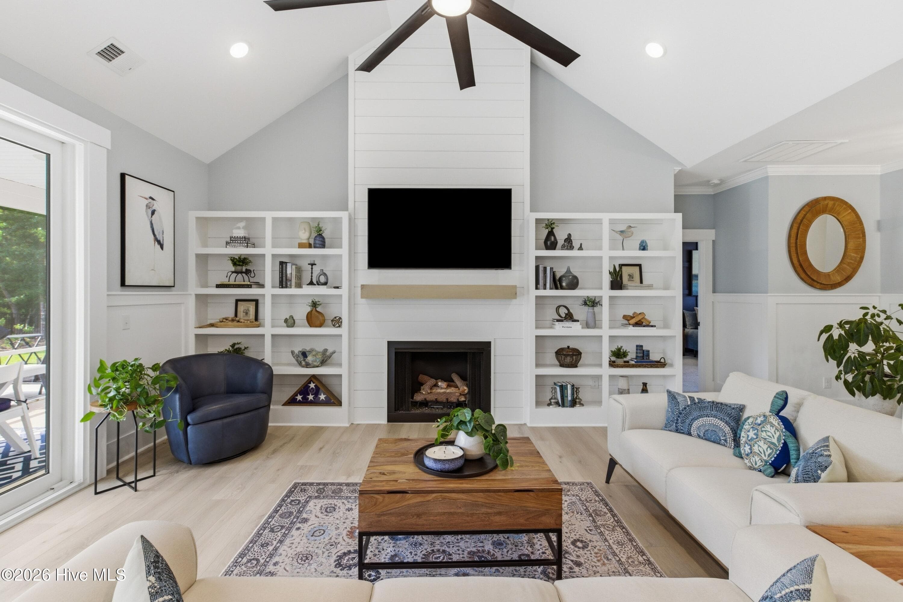 Shiplap fireplace surround! - 194 Hampton Court, Hampstead, NC 28443
