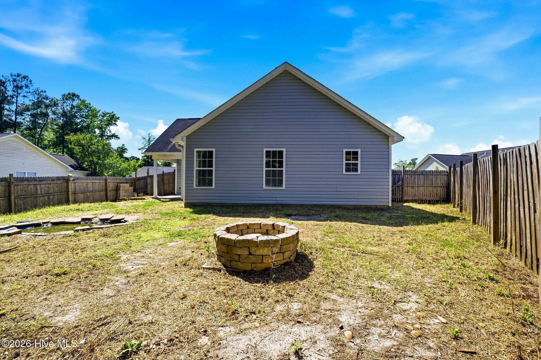 Backyard Firepit - 215 Gardenview Court NE, Leland, NC 28451