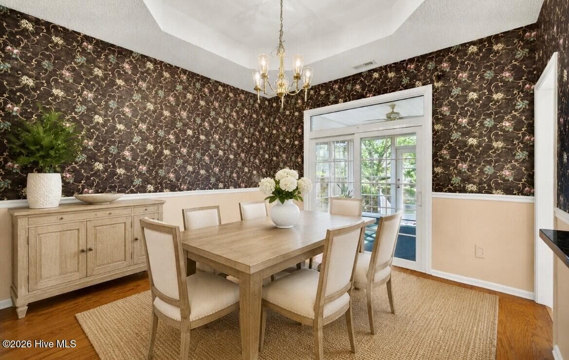 Dining Room Virtually Staged - 1113 Willow Pond Lane, Leland, NC 28451