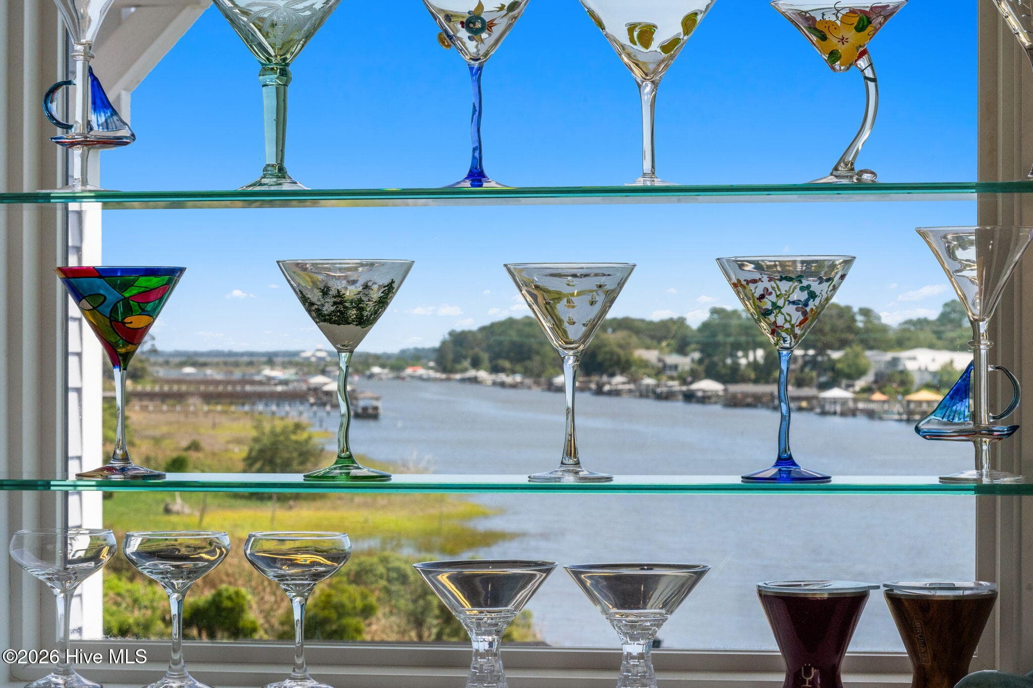 A martini bar with pizzazz! A see-through bar! - 2775 Long Bay Drive SE, Southport, NC 28461
