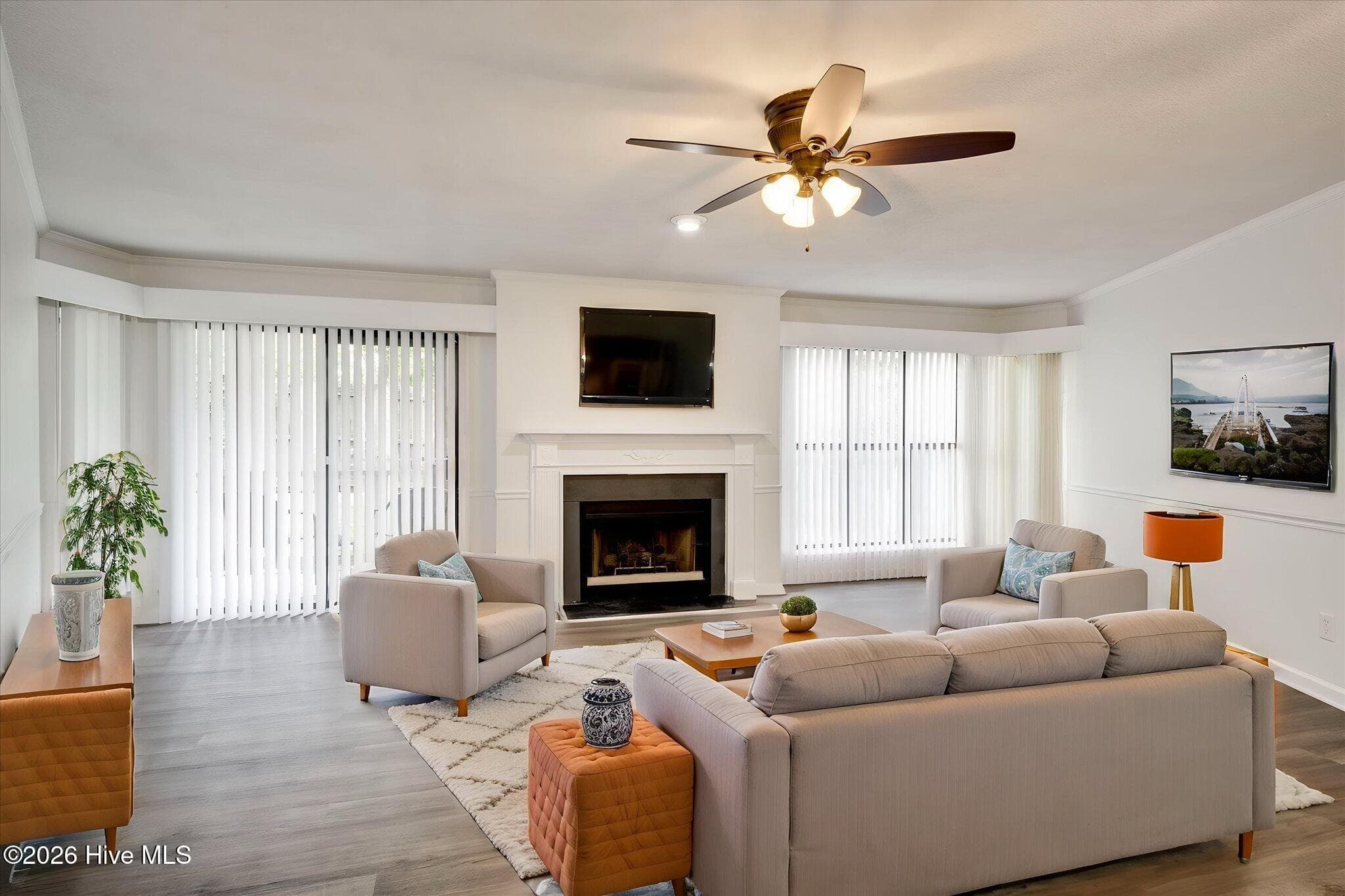Virtually Staged Living Room - 1307 Colony Place Drive, Augusta, GA 30907
