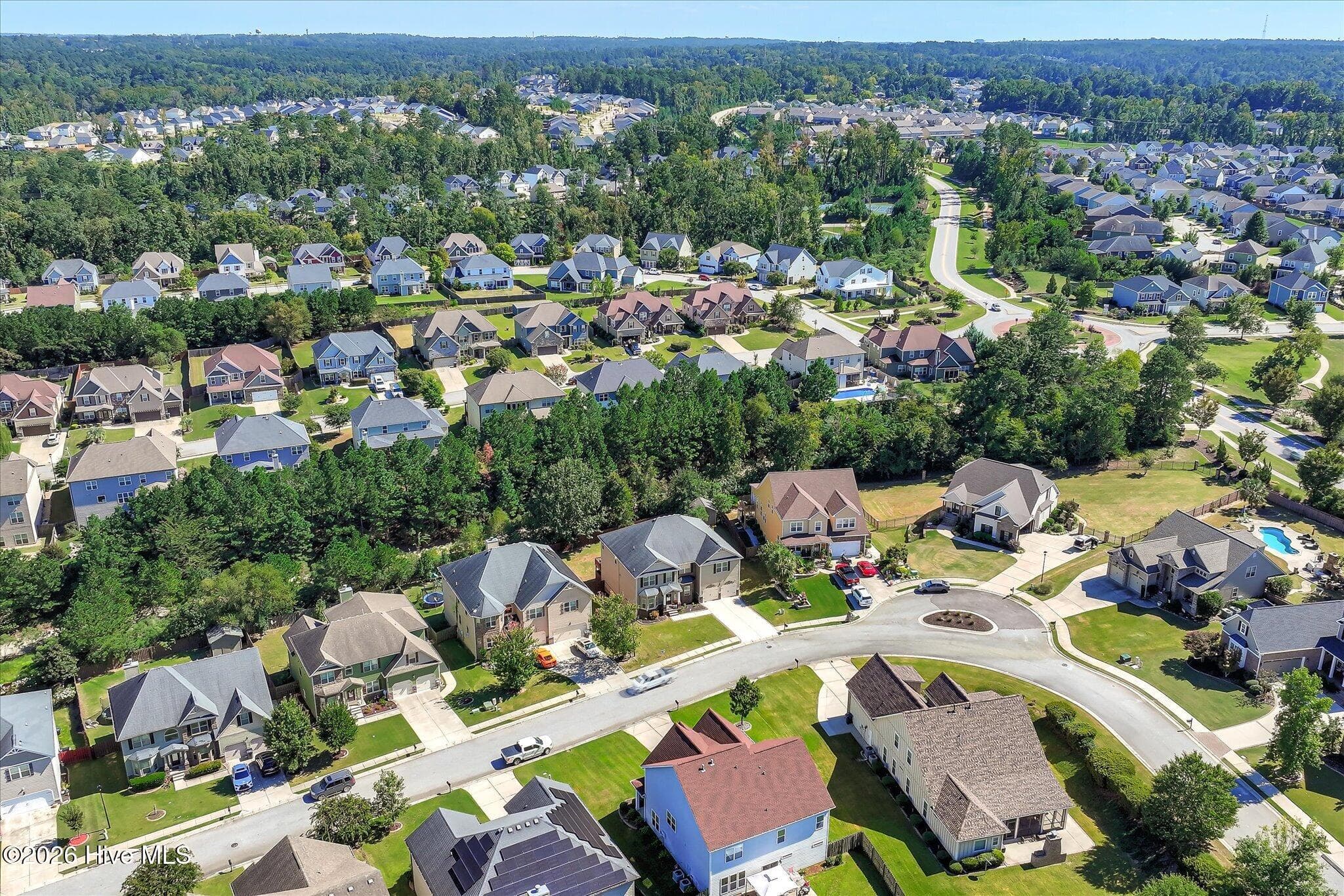 AERIAL VIEW of CRAWFORD CREEK - 552 Oconee Circle, Evans, GA 30809