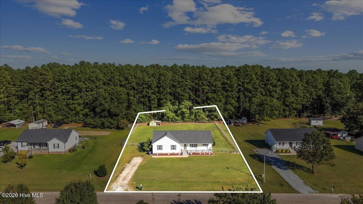 Lot Aerial - 110 Hilltop Drive, Four Oaks, NC 27524