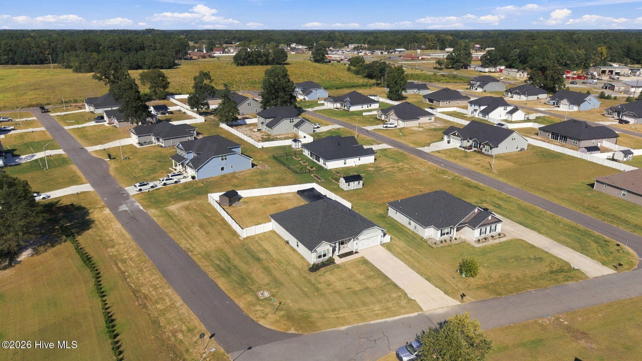Aerial View - 303 Hadley Drive, La Grange, NC 28551
