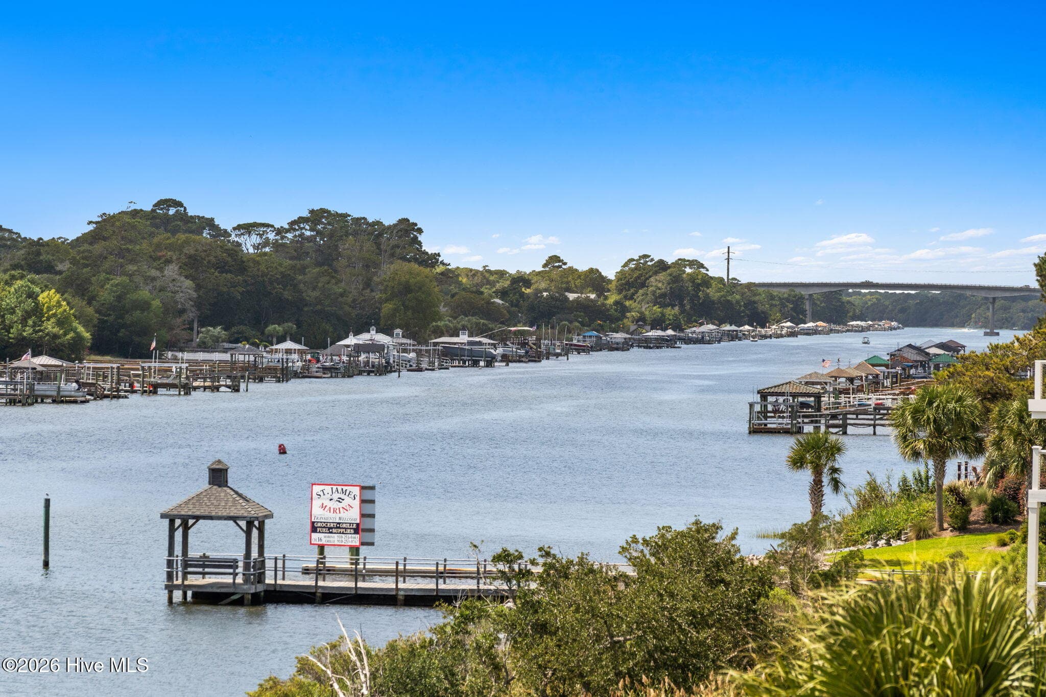 This view is what makes this home spectacular. You can see the Middleton Bridge from the deck - 2775 Long Bay Drive SE, Southport, NC 28461