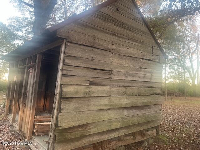 right side of log cabin - 1890 Oneal Road, Whitakers, NC 27891