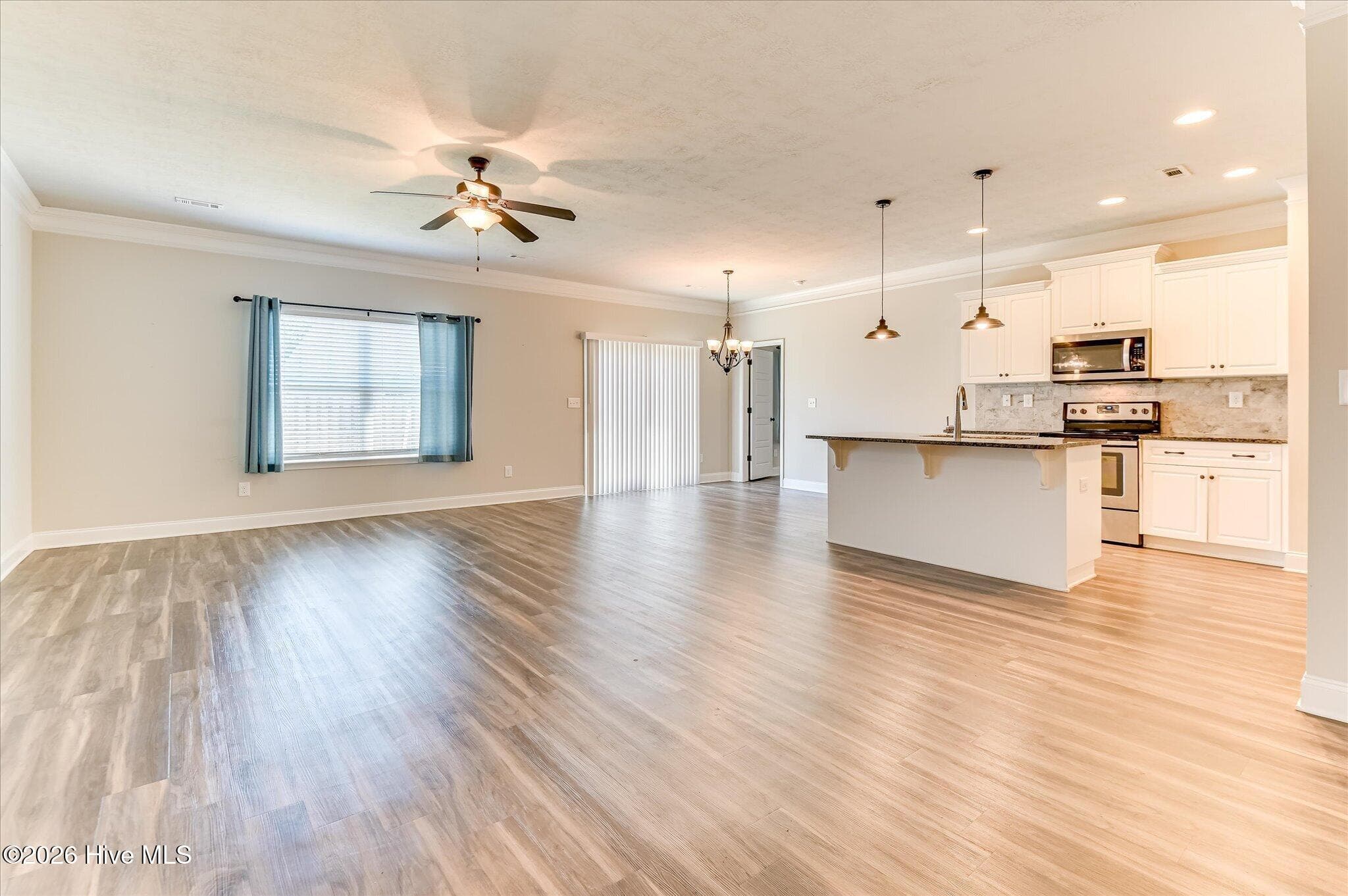 Great room with view of kitchen and dining room - 160 Swinton Pond Road, Grovetown, GA 30813