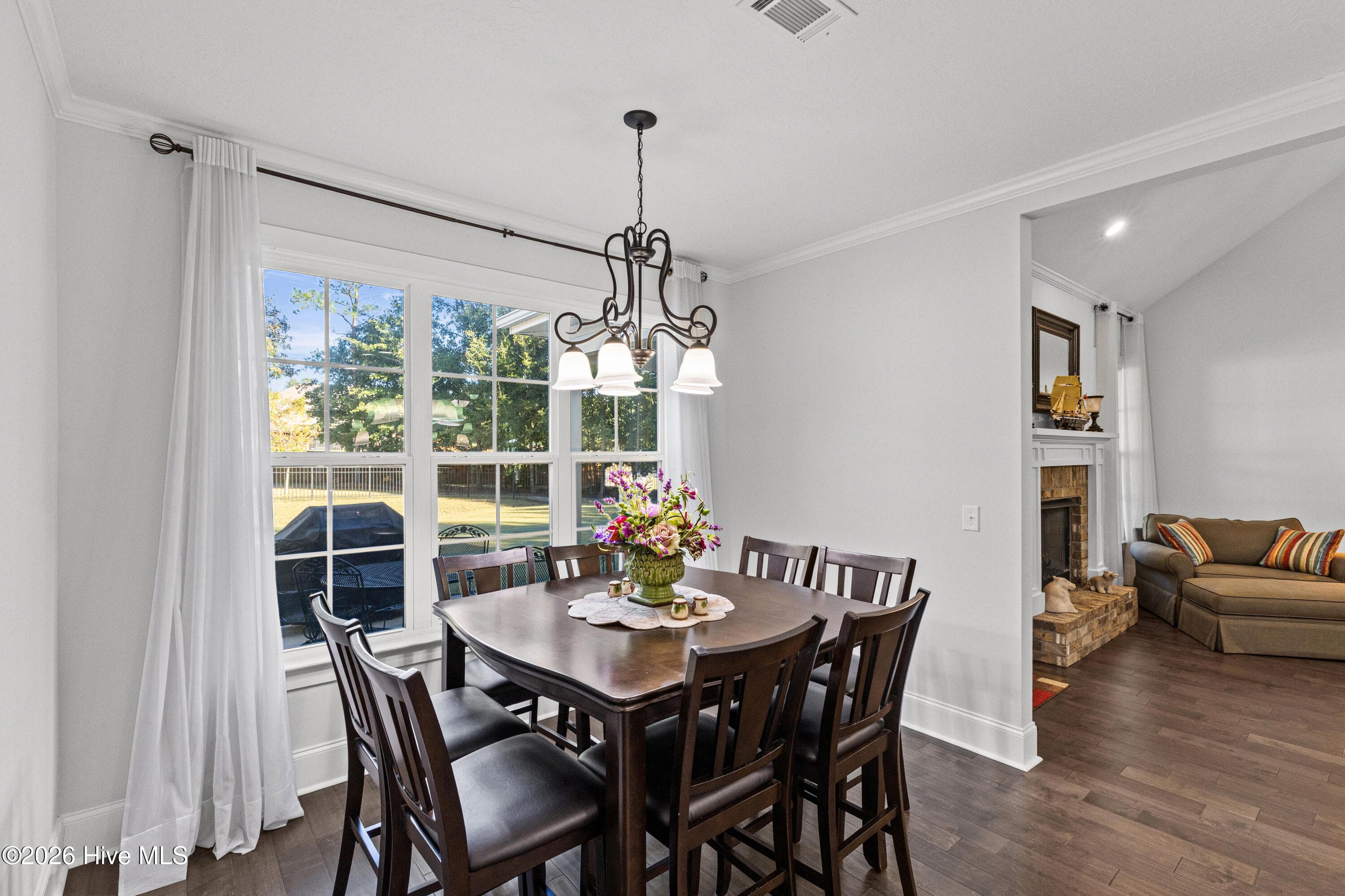 Breakfast area with a backyard view - 2016 Edenberry Row, Beech Island, SC 29842