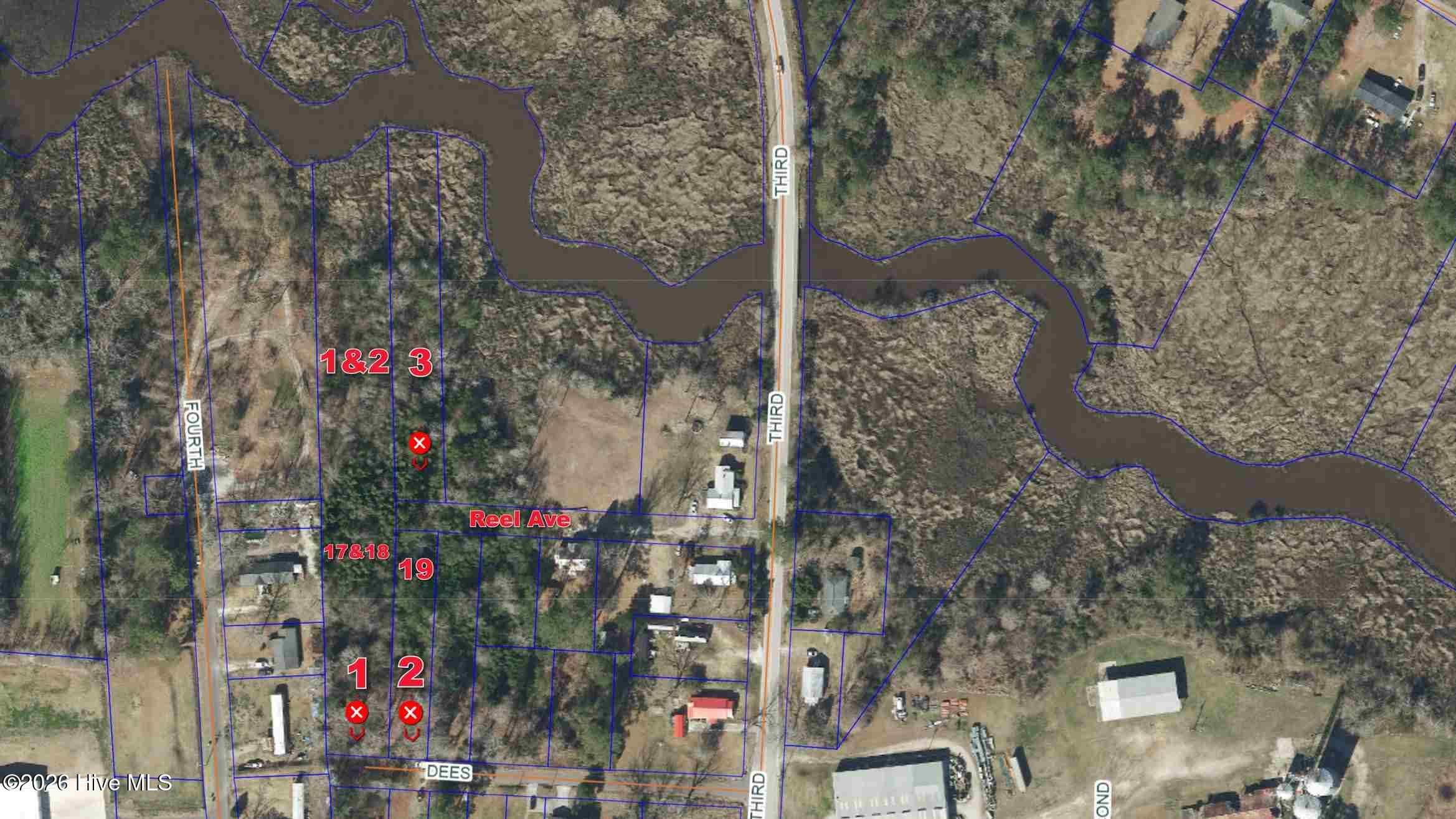 Pamlico Co Image - This is NOT a Survey Labelled by Listing Broker - 314 Multiple Lots Dees Avenue, Bayboro, NC 28515