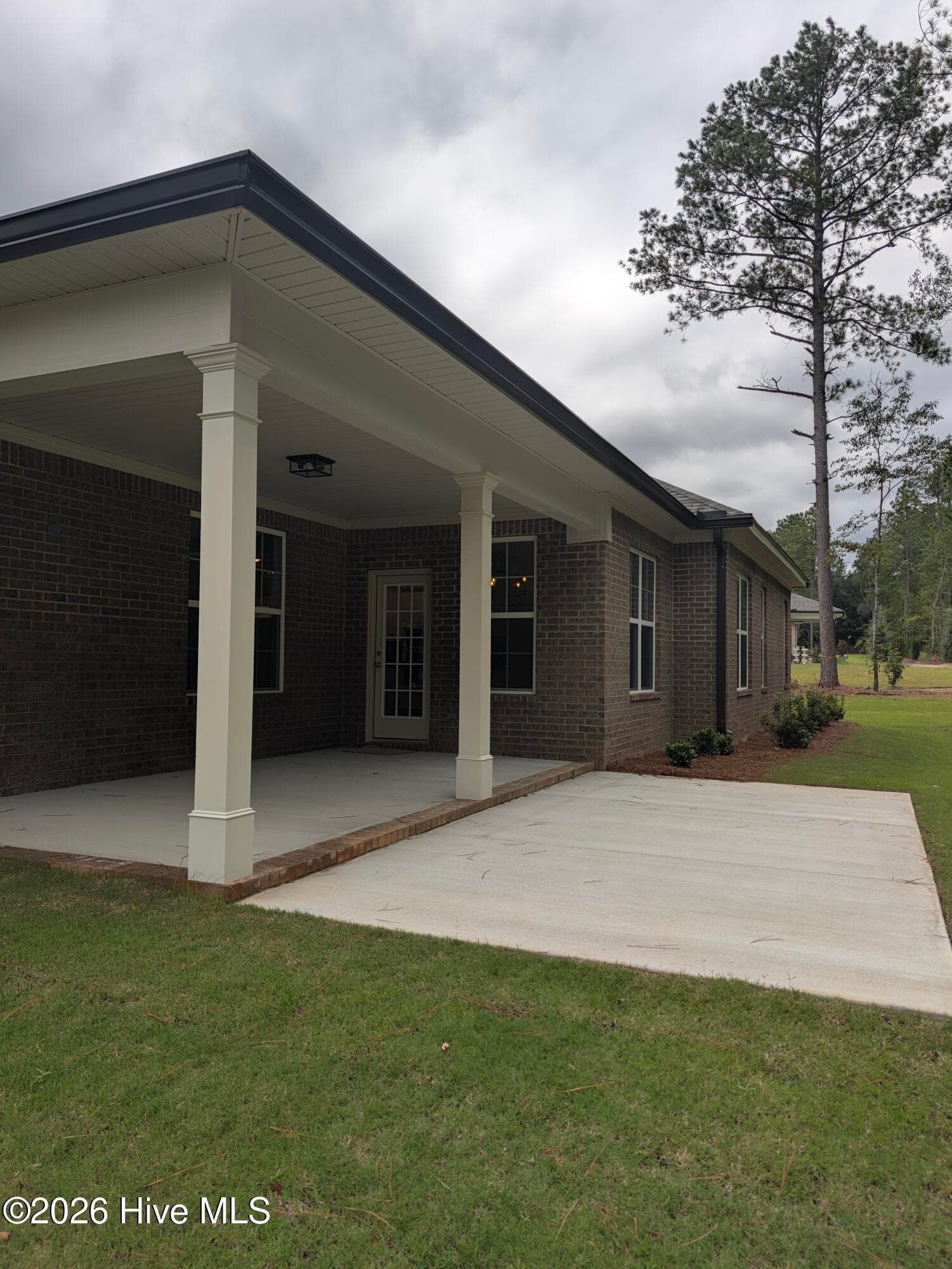 Covered rear porch - 434 Longshadow Drive, Aiken, SC 29803