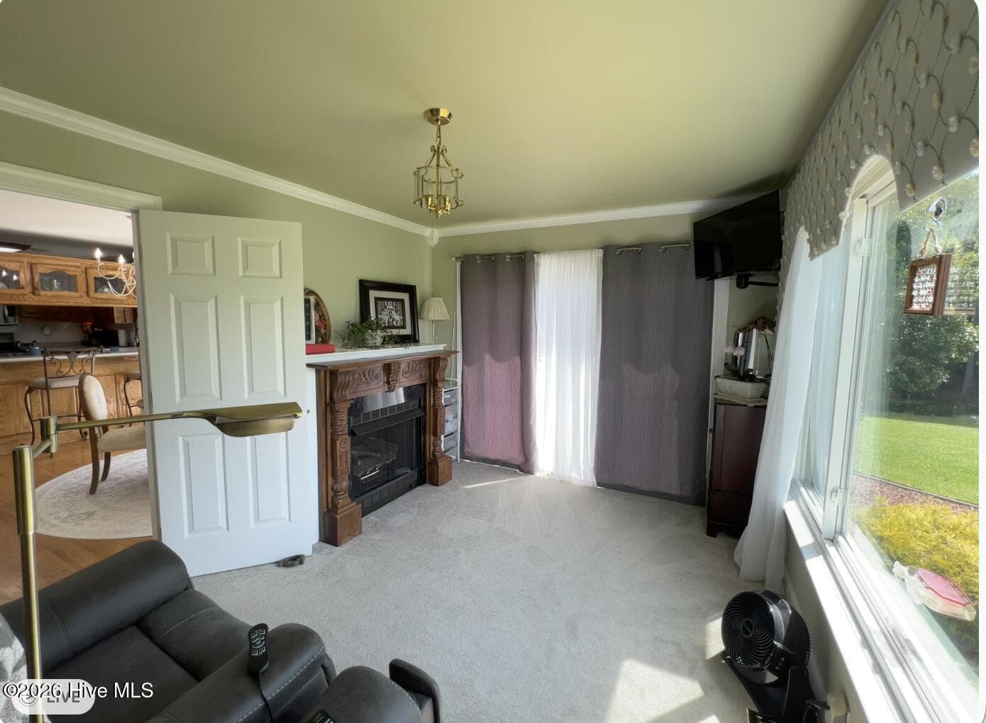 Master bedroom sitting area. - 642 Enoch Road, Clinton, NC 28328