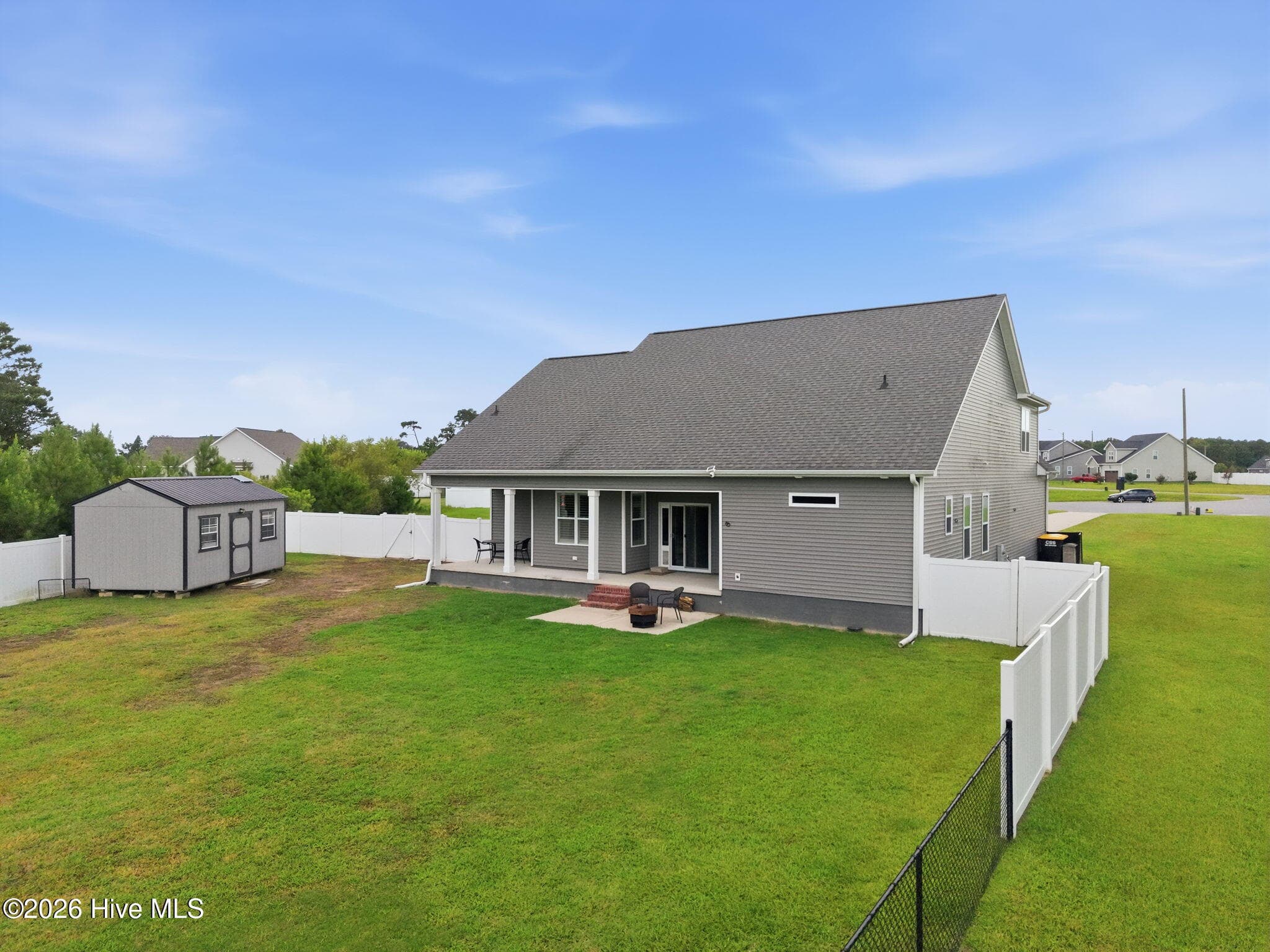 Fenced in backyard - 2212 Marinwood Court, Greenville, NC 27834