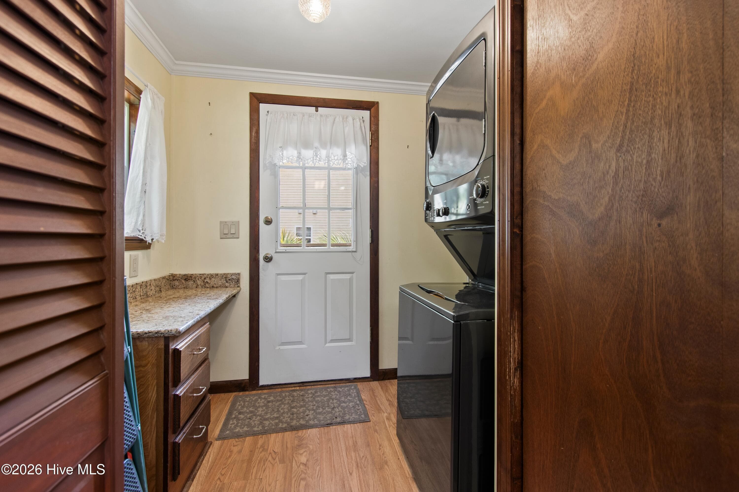 Laundry and Door to side porch - 227 Ocean Forest Drive NW, Calabash, NC 28467