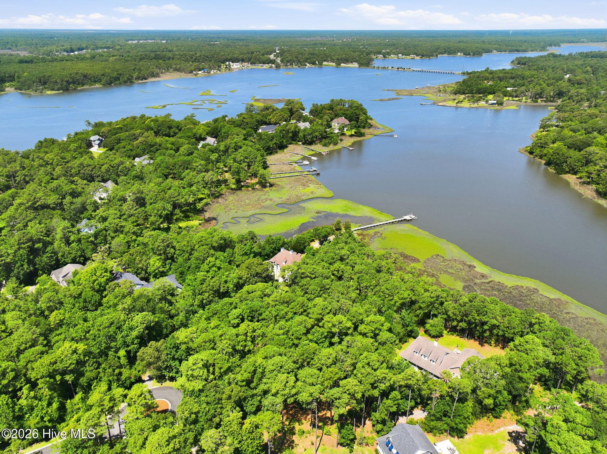 Aerial - 123 White Swan Way, Swansboro, NC 28584