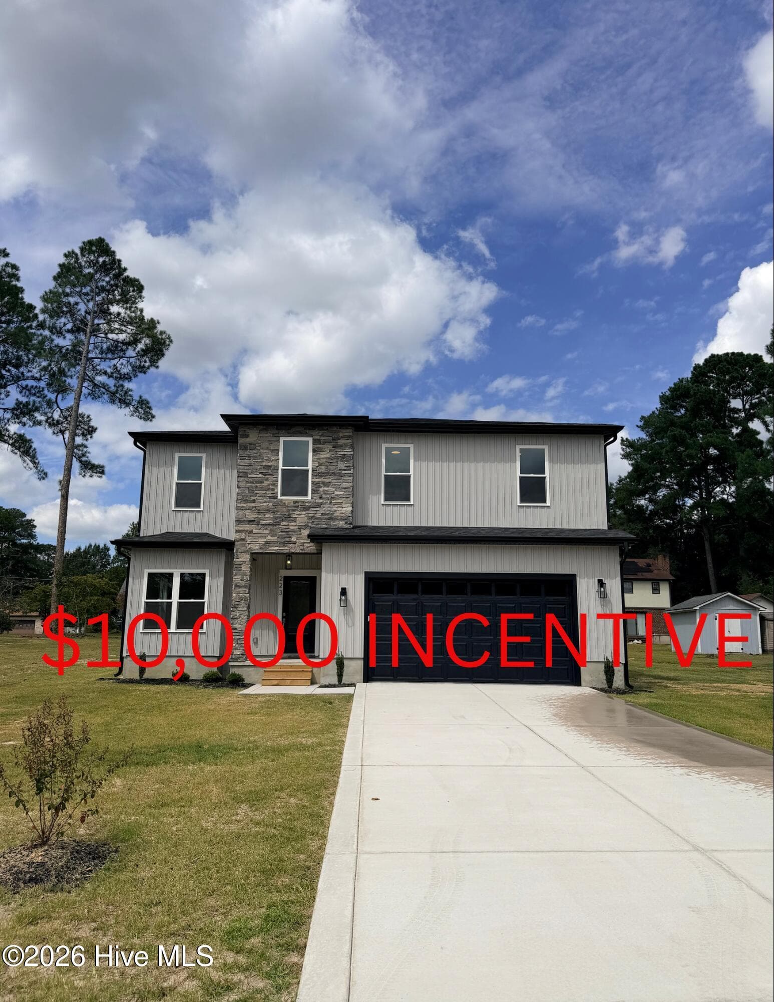 Front view - 223 Glenwood Trail, Goldsboro, NC 27534