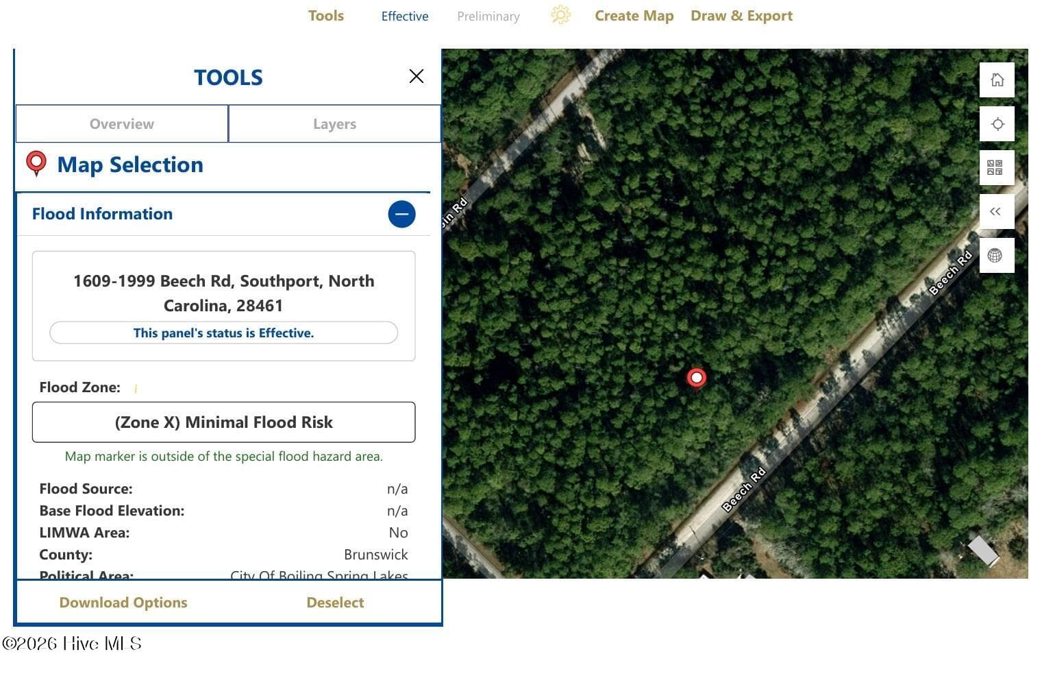 .73 Acres Beech Road, Boiling Spring Lakes, NC 28461