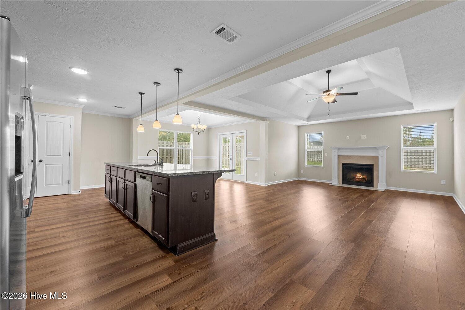 Kitchen and Living Room - 3049 Easton Drive, Hephzibah, GA 30815