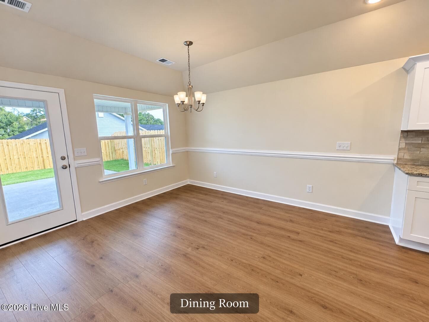 Crown Molding and chair Rail. - 8219 Snelling Drive, Aiken, SC 29803