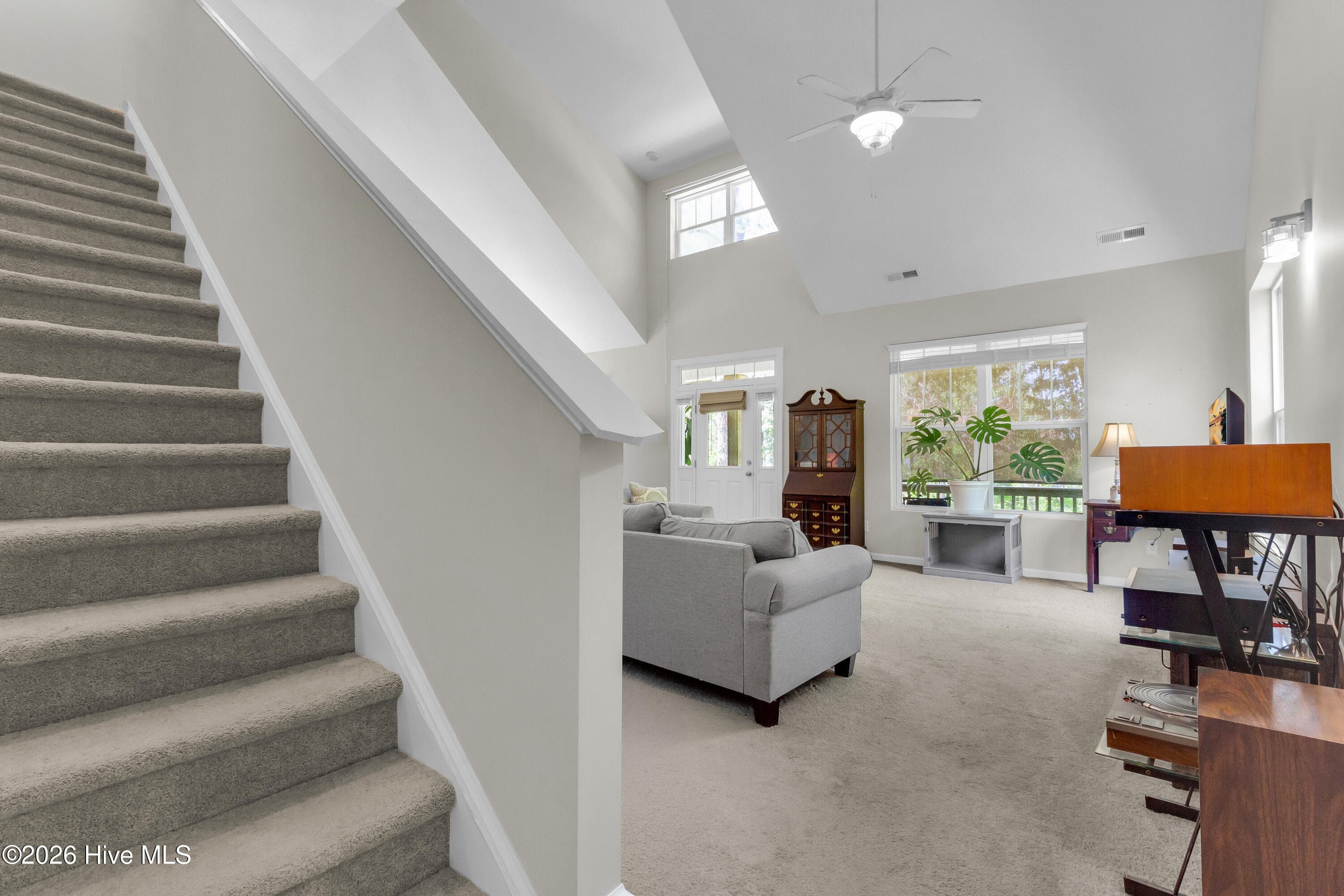 Stairway / Living Room - 5430 Creek Pointe Road, New Bern, NC 28560