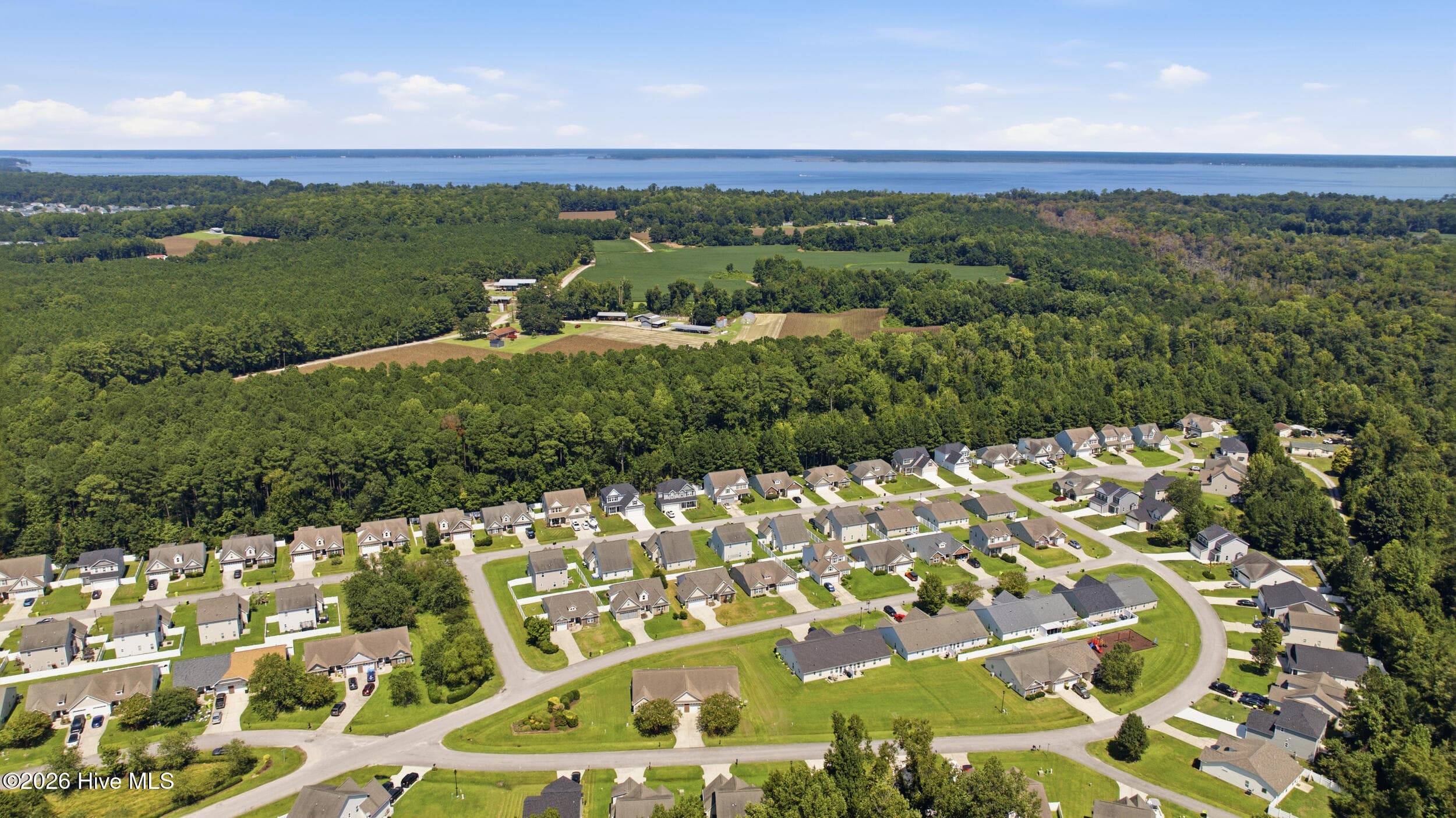 Aerial View - 209 Hawks Bluff Drive, New Bern, NC 28560