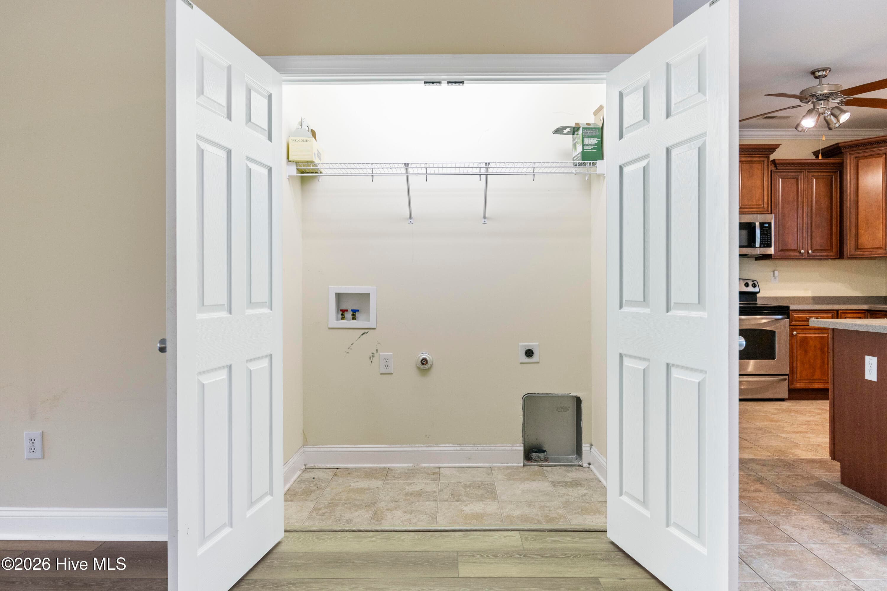 LAUNDRY CLOSET next to Kitchen - 225 NE 39th Street, Oak Island, NC 28465