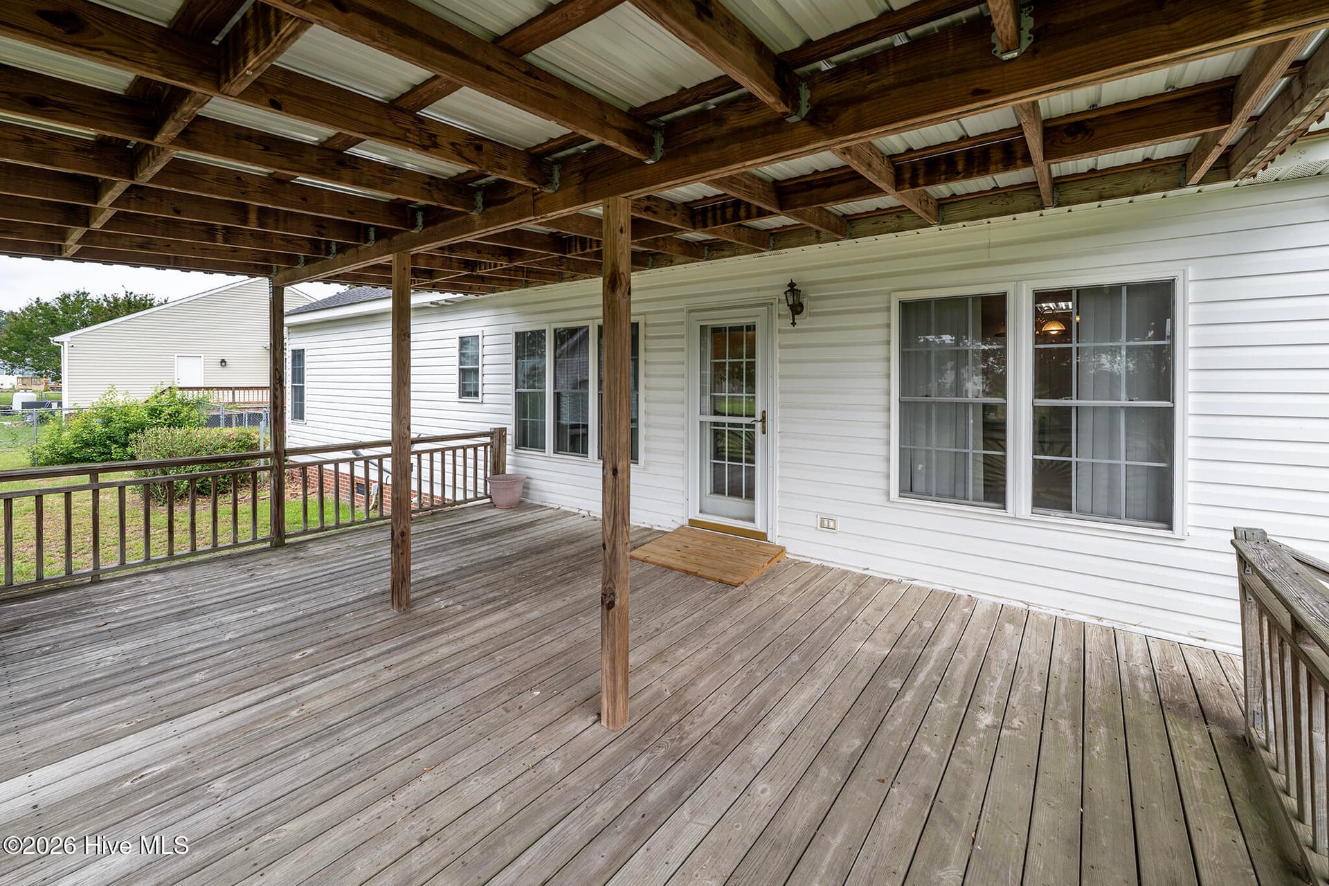 Covered Back Porch - 104 Trawick Drive, La Grange, NC 28551